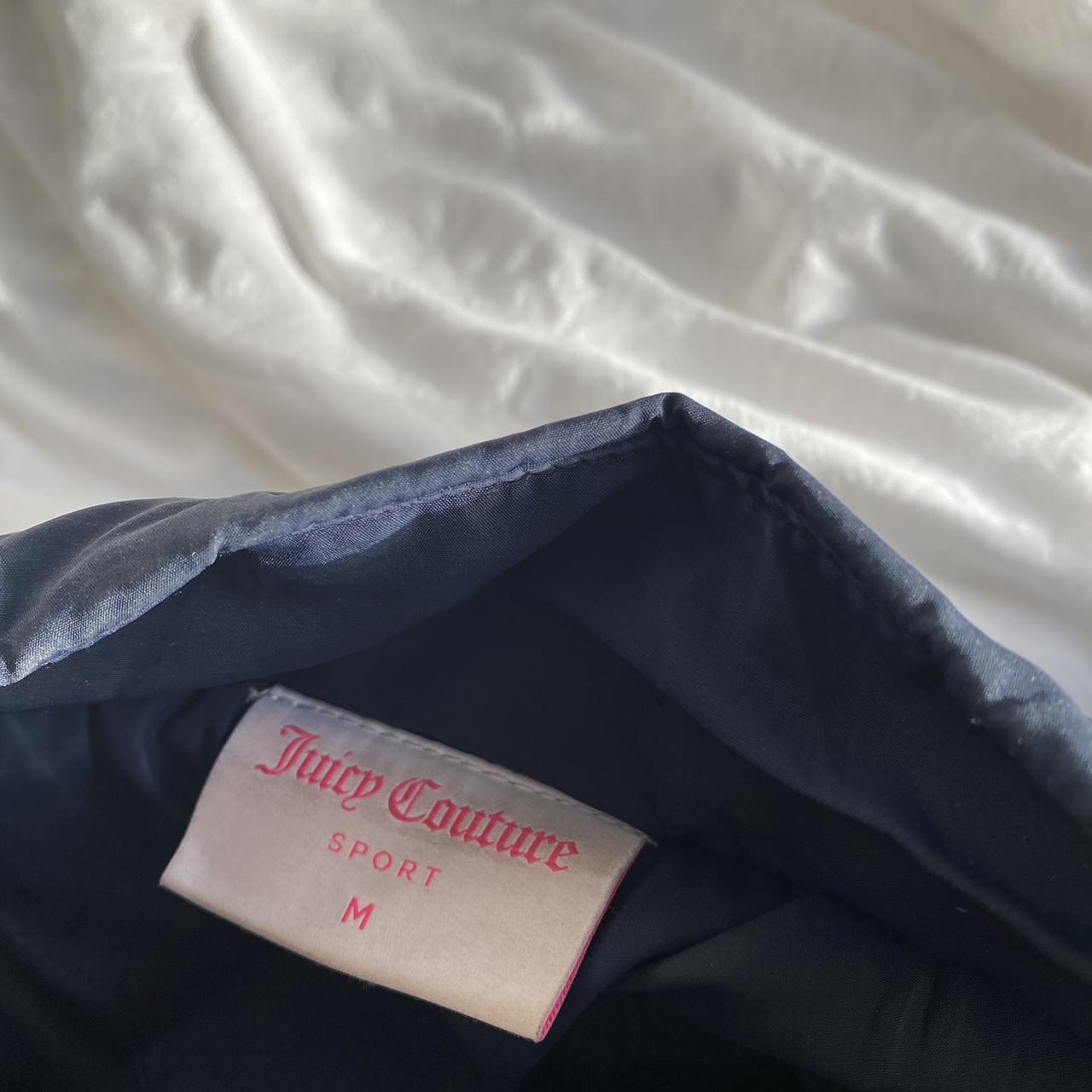 navy juicy couture puffer coat jc sport size medium... - Depop