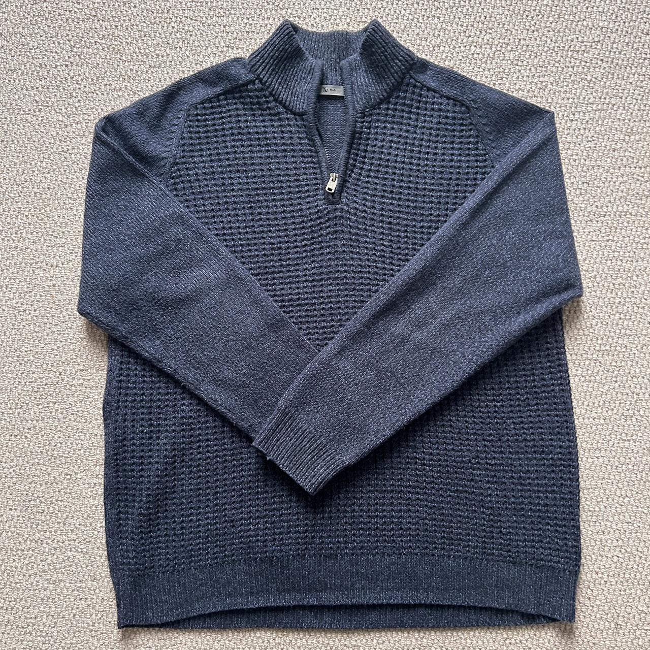 Quarter Zip Tu Mens Jumpers Men's TU Sainsbury's Brown Jumper