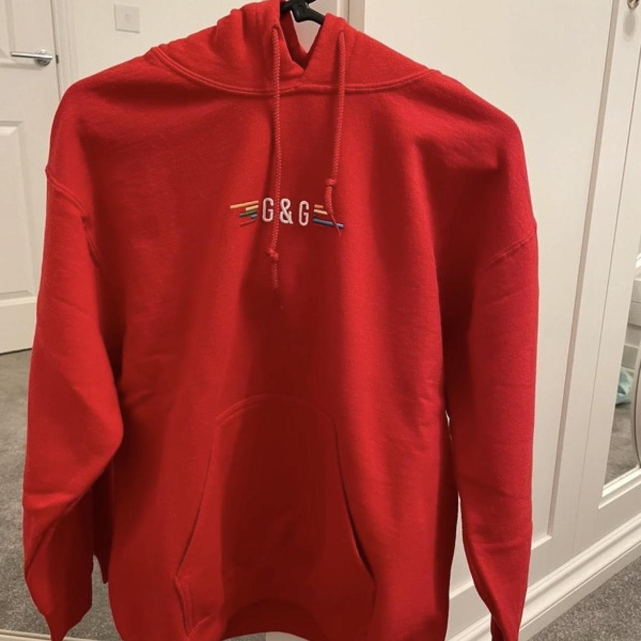 Brand New Goose and Gander Hoodie in Red. Worn once Depop