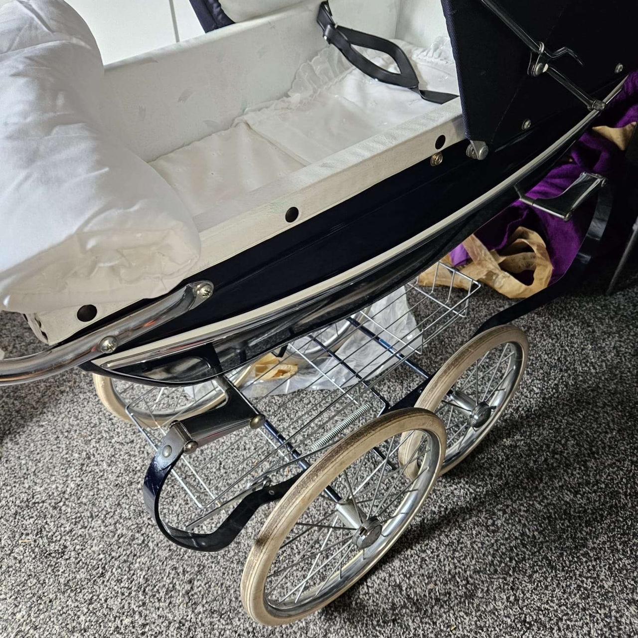 Vintage silver cross dolls pram Detachable wheels. Depop