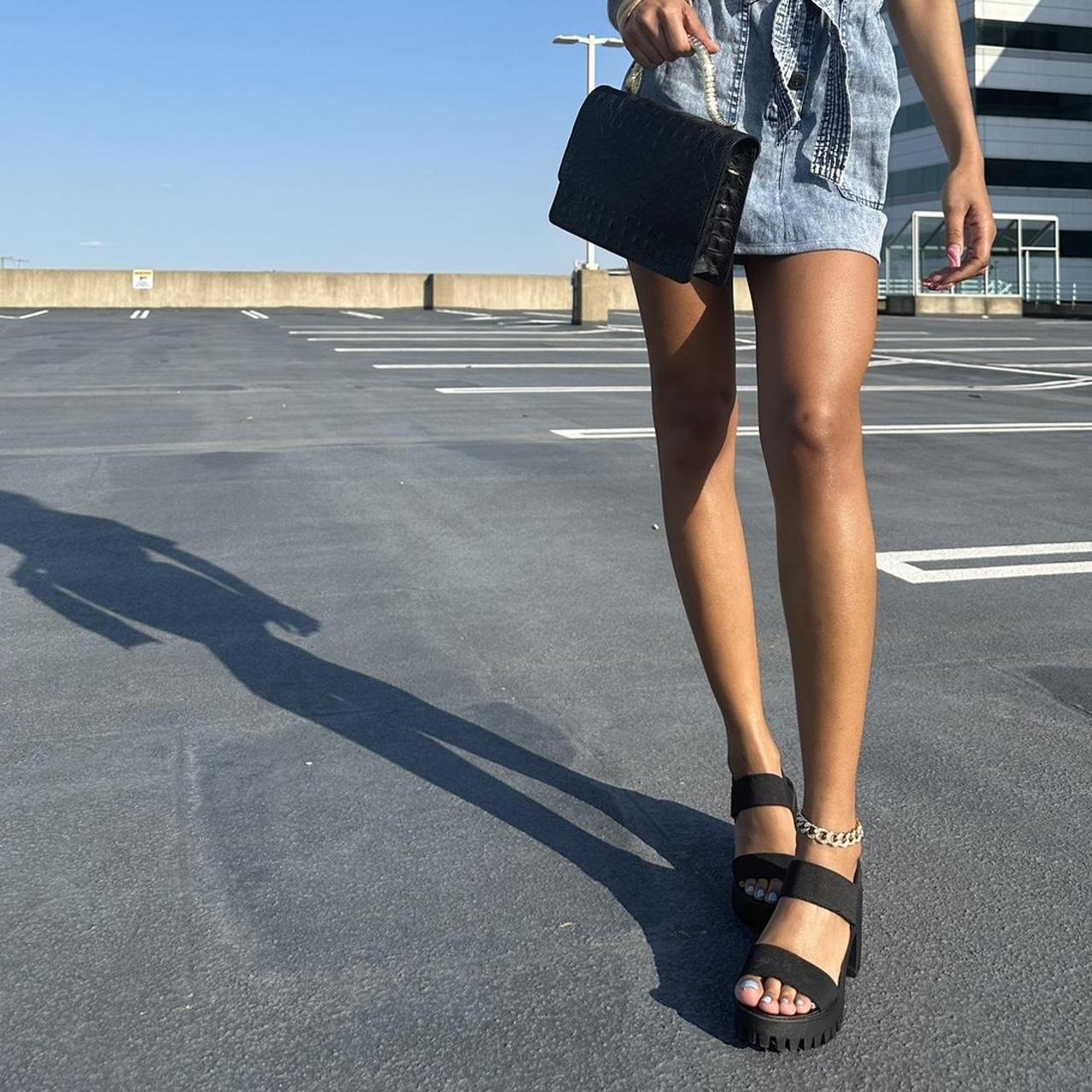 Madden Girl Women's Black Sandals Depop