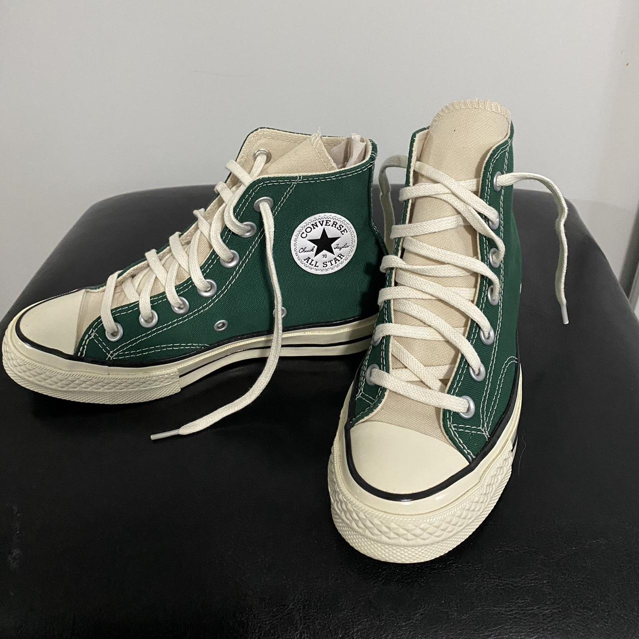 green converse chuck 70’s brand new! never worn... - Depop