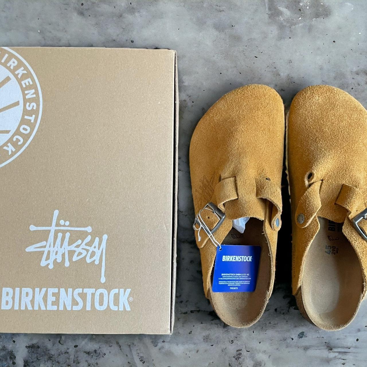 Mens birkenstock stussy discount x boston shaggy sneakers