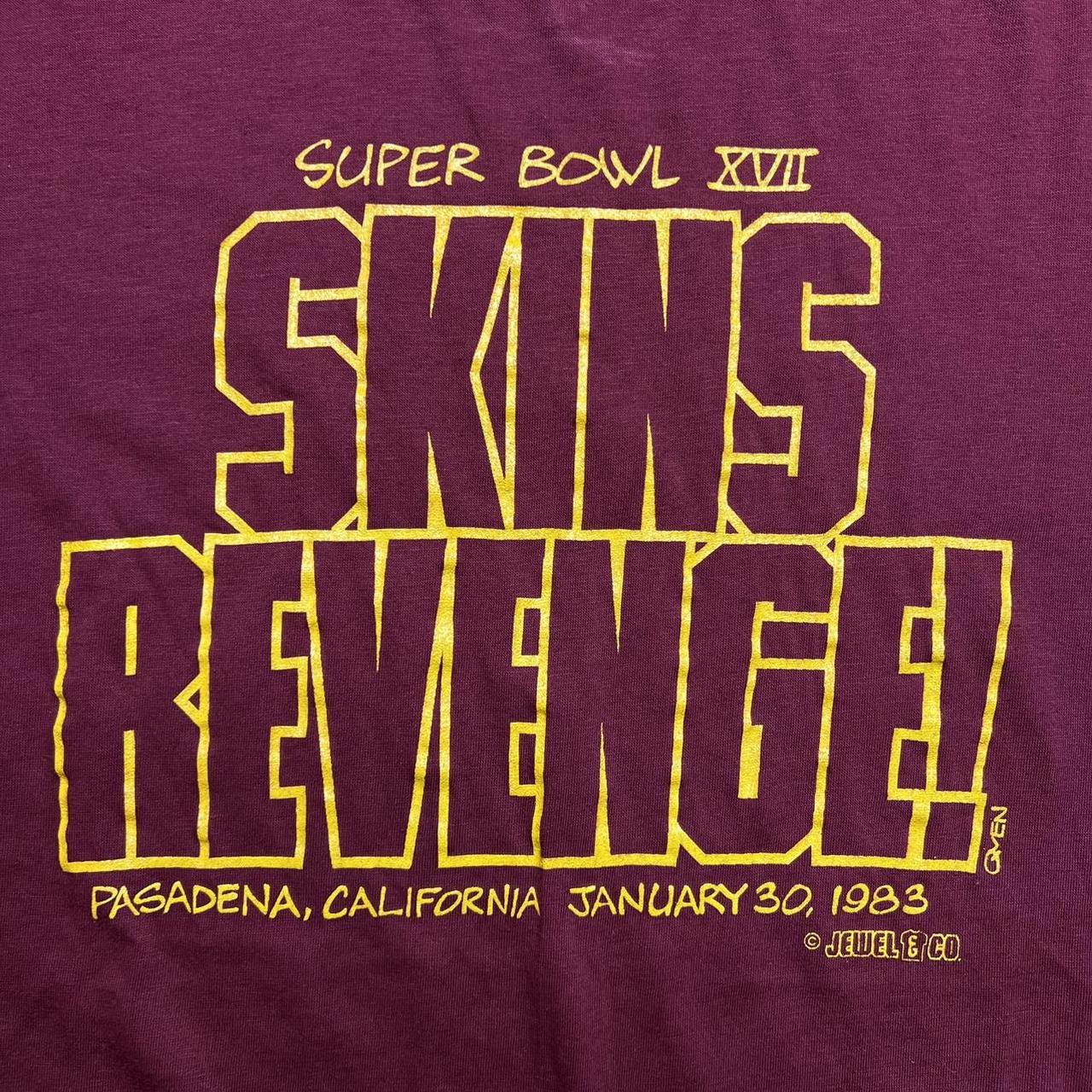 vintage redskins tshirt yellow large #vintage - Depop