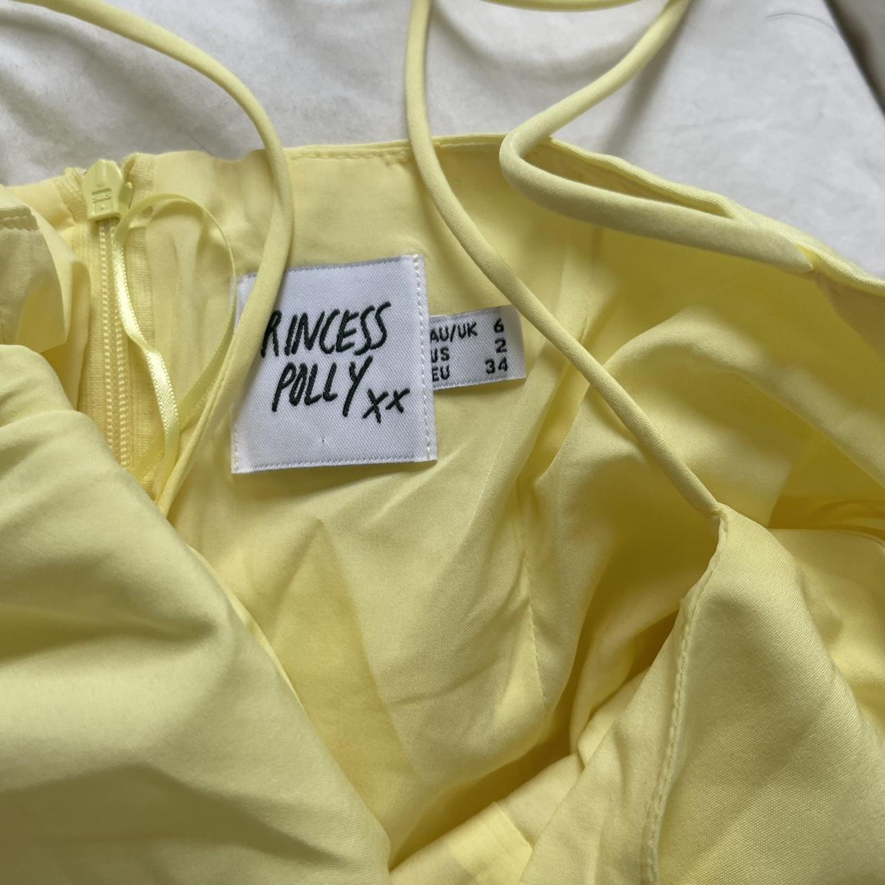 Princess Polly Maria mini yellow dress Size 2 Never... Depop