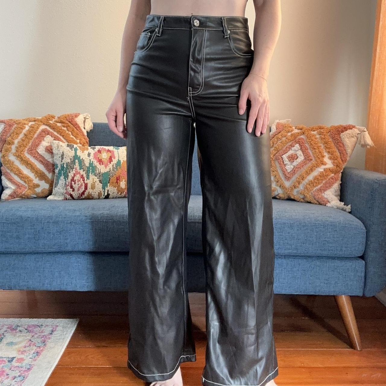 Bershka vinyl clearance trousers