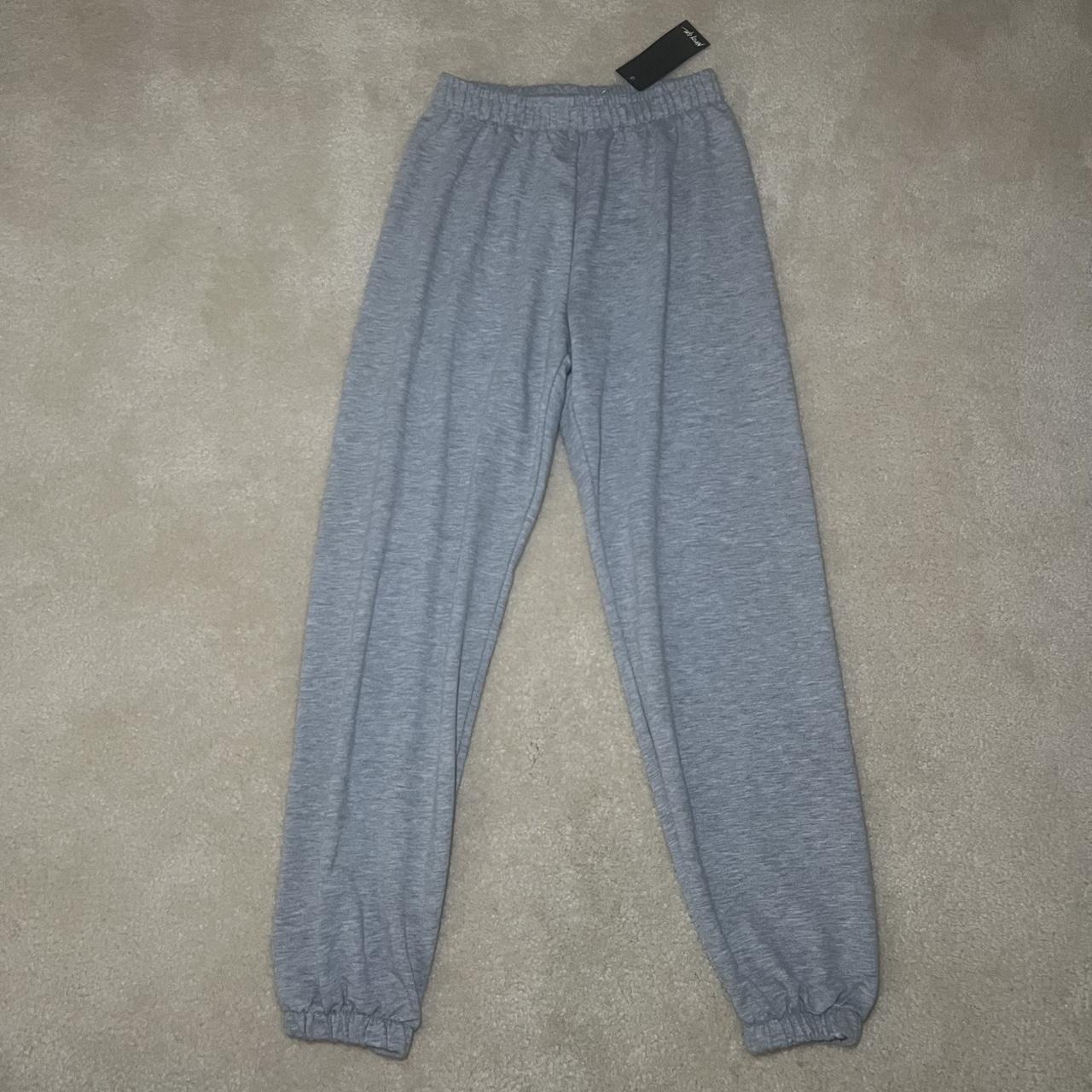 Jog the Limelight Stretch Joggers Grey Size - Depop