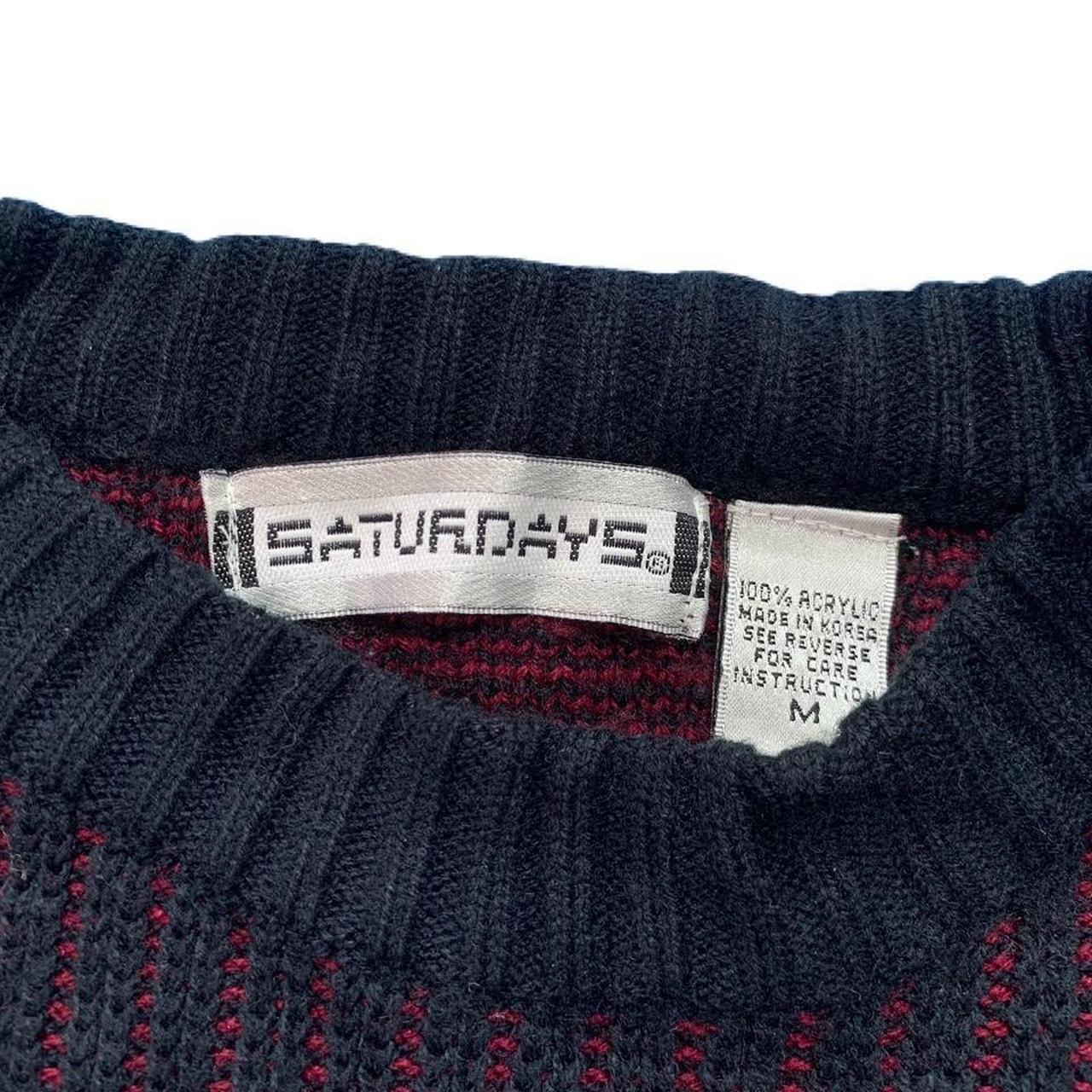 Saturdays NYC Men's Red and Black Jumper (3)