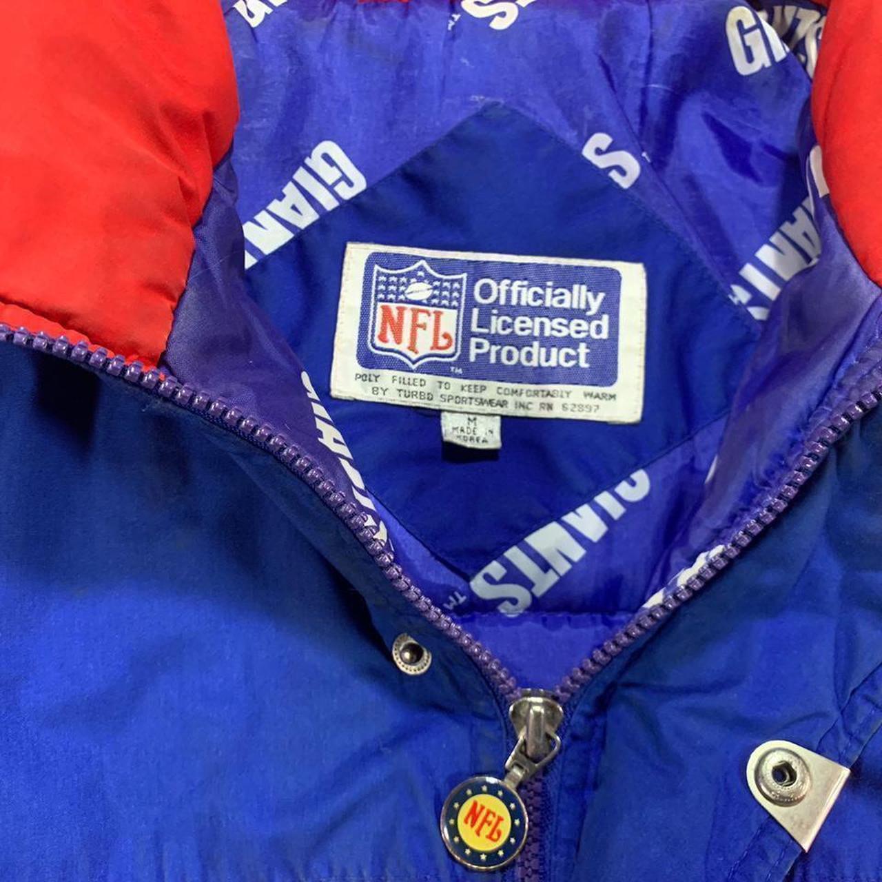 Early 90s New York Giants vintage winter jacket, one - Depop