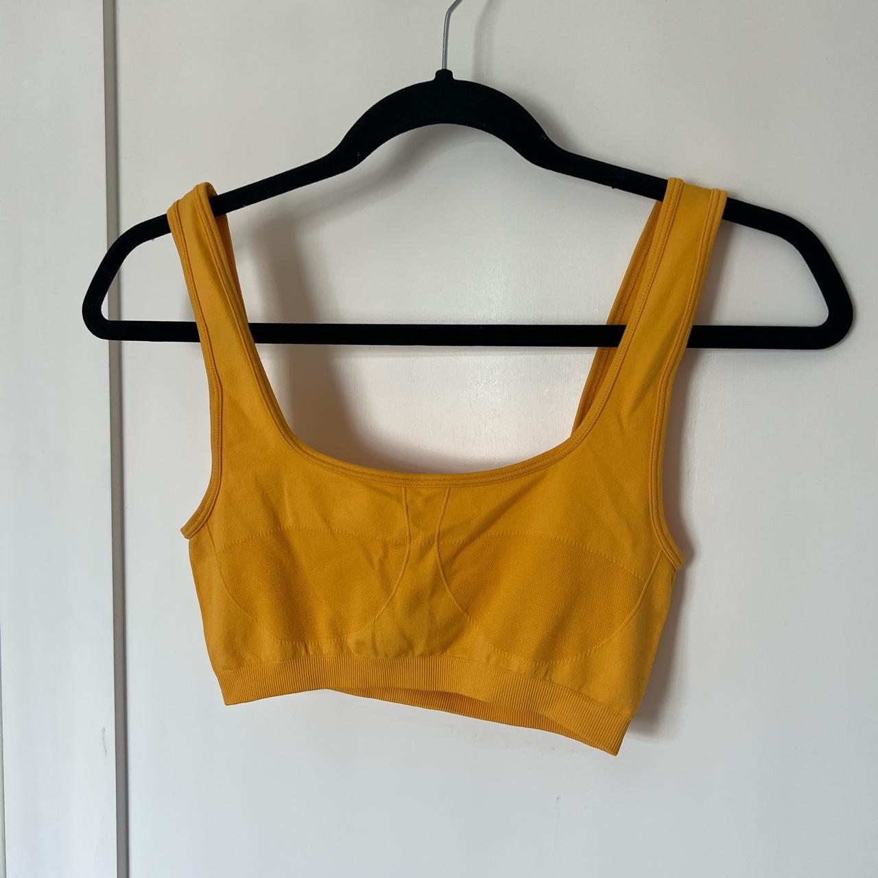 ZARA yellow bra top size xss but fits more like a... Depop