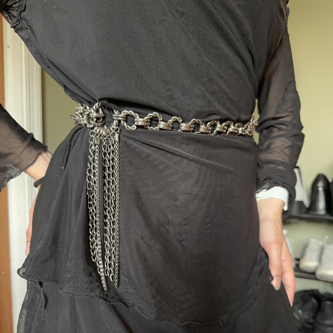 ladies silver belt