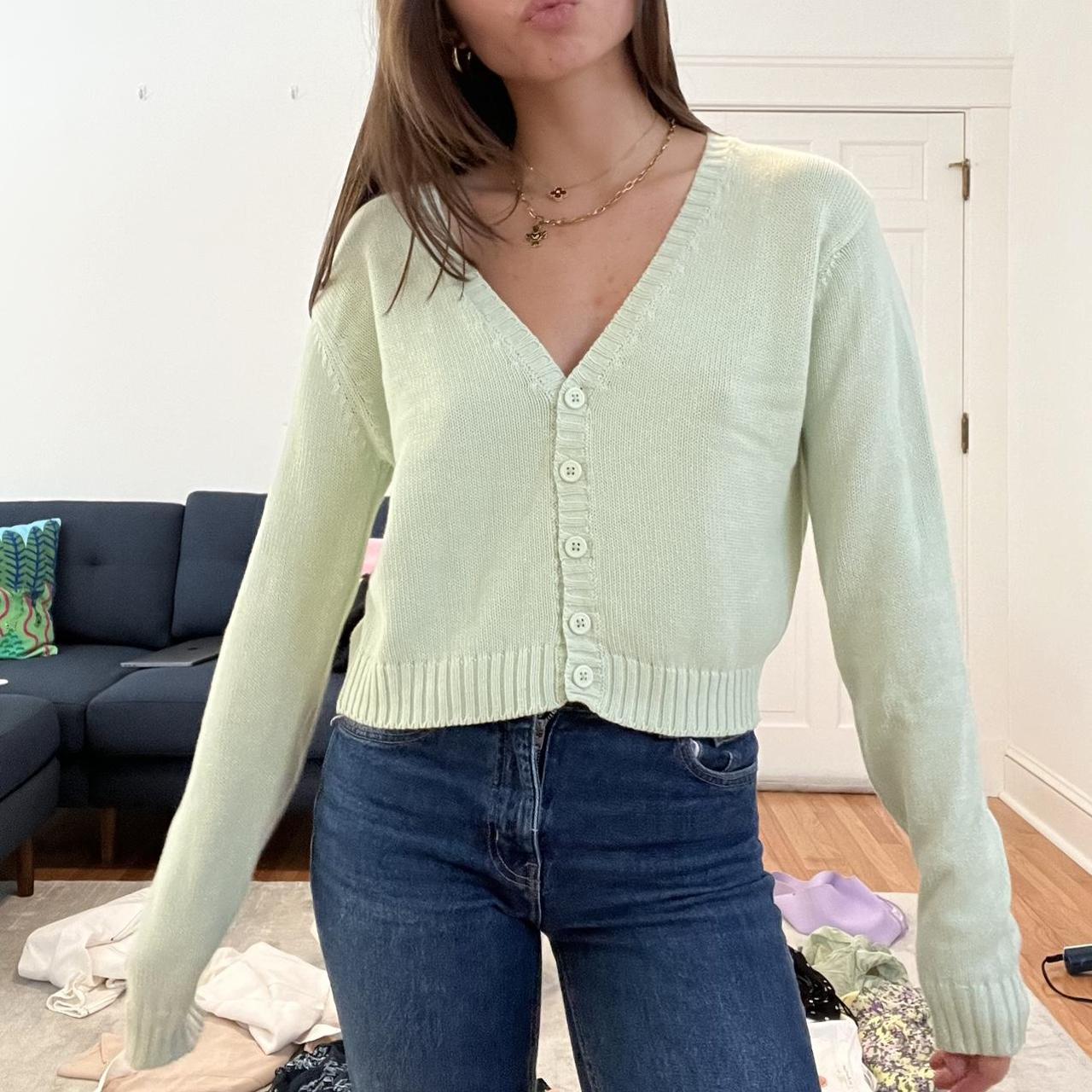 Brandy melville hotsell green cardigan