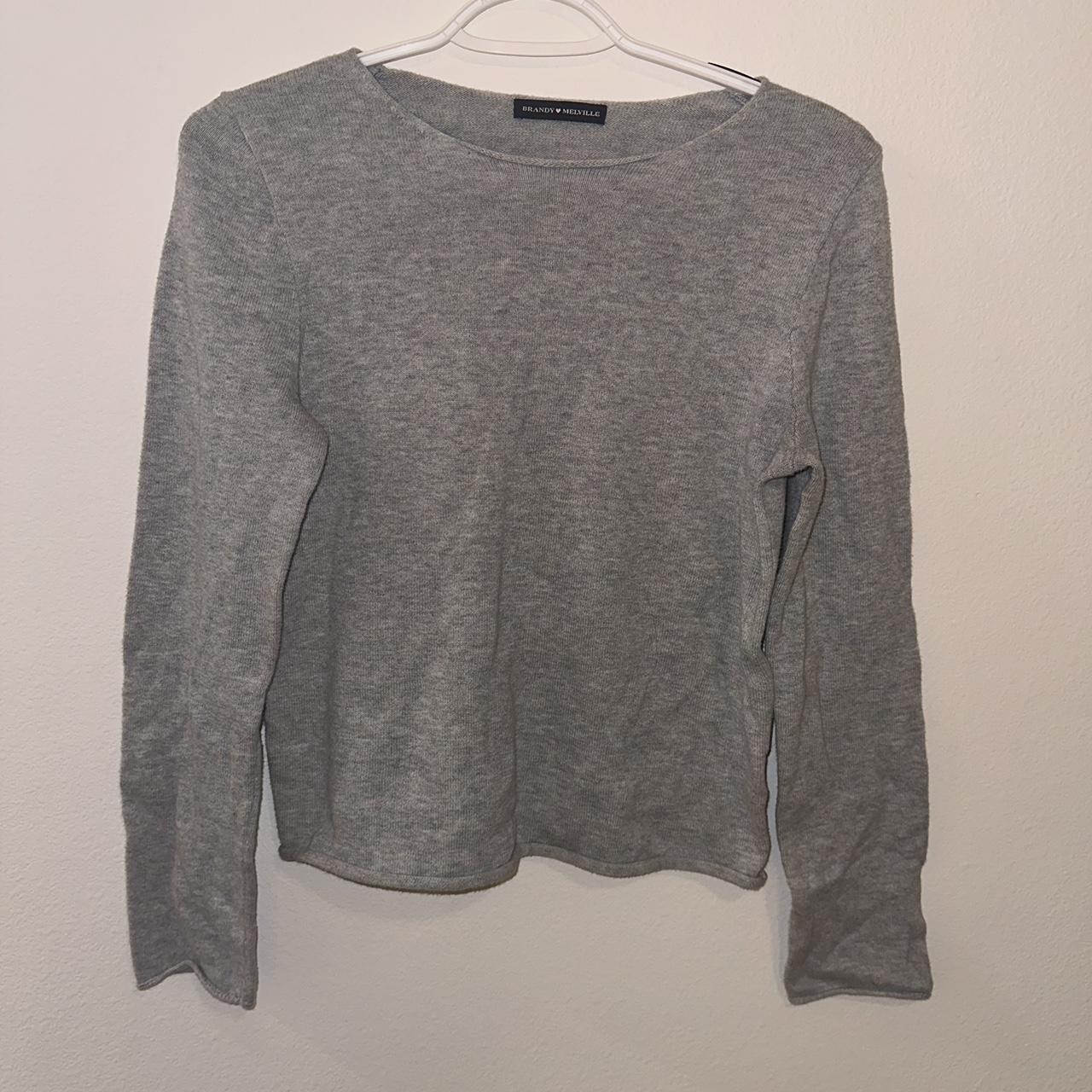 Grey brandy melville sweater - Depop