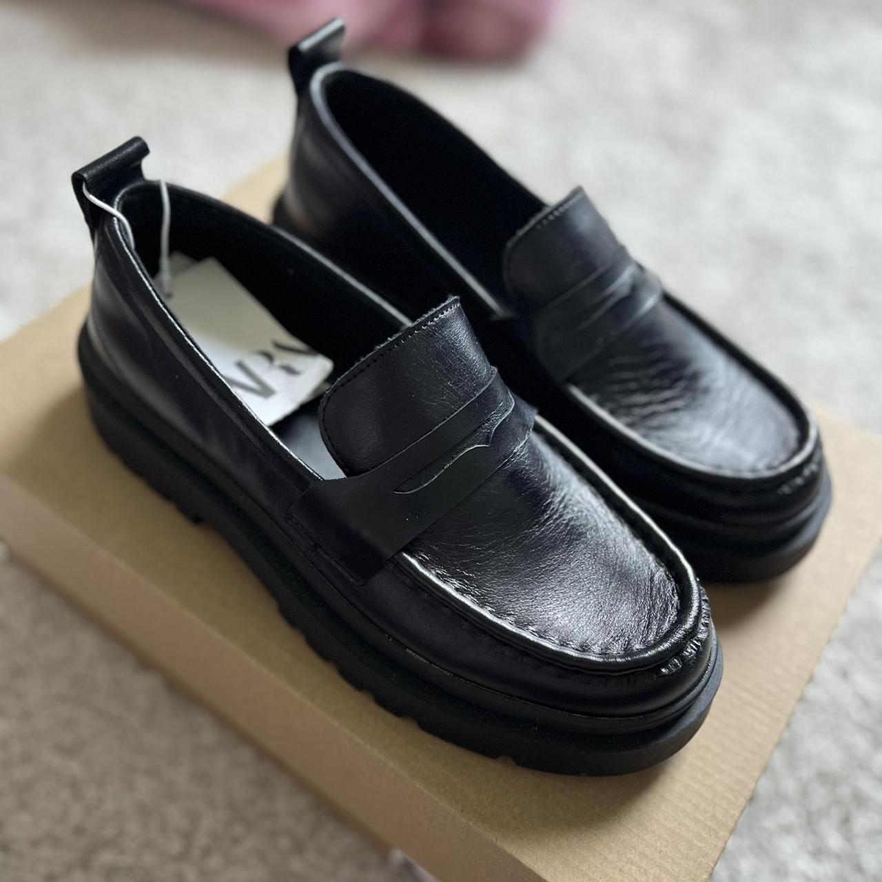 Women's Black Loafers Depop