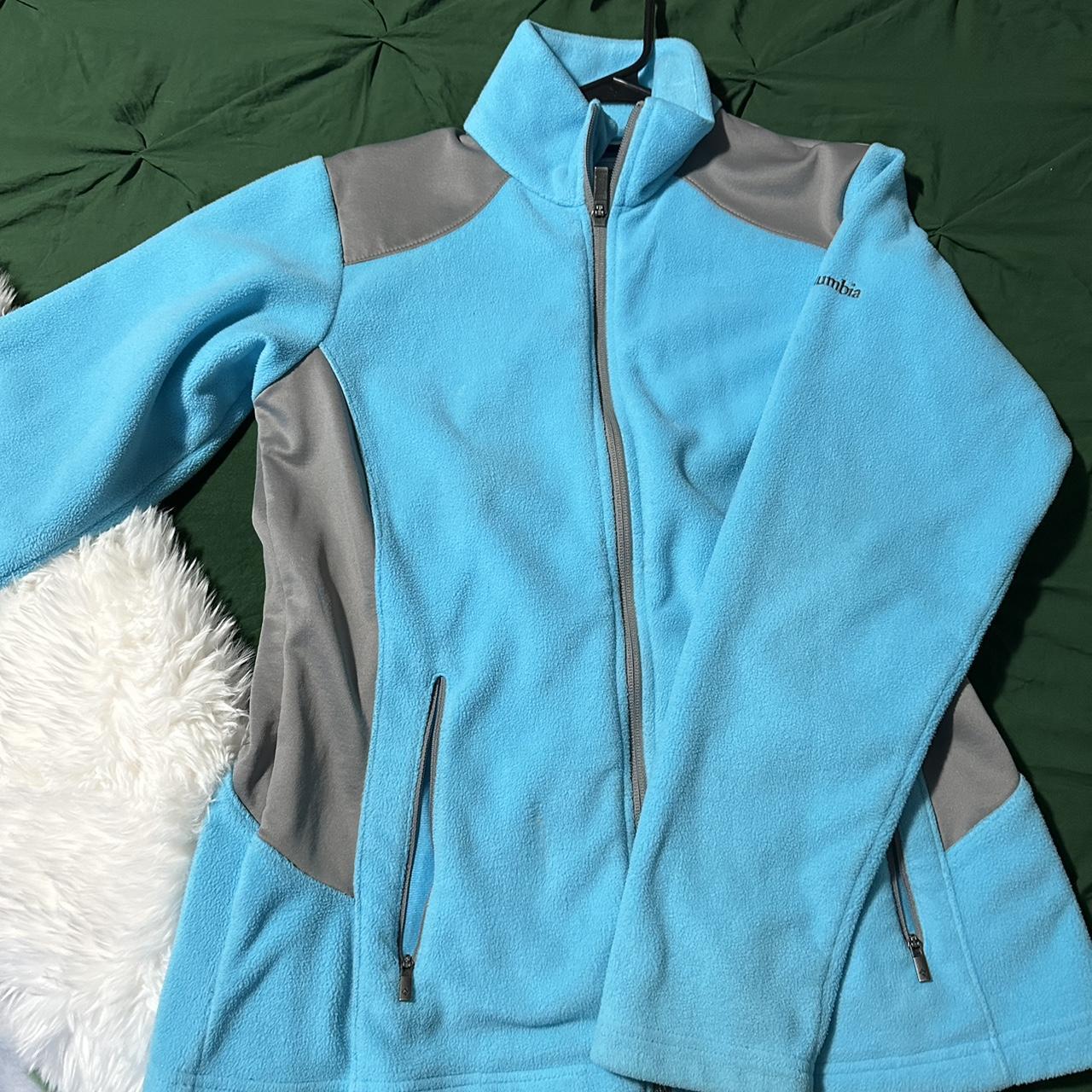 Light blue Columbia zip up Size S #columbia... - Depop