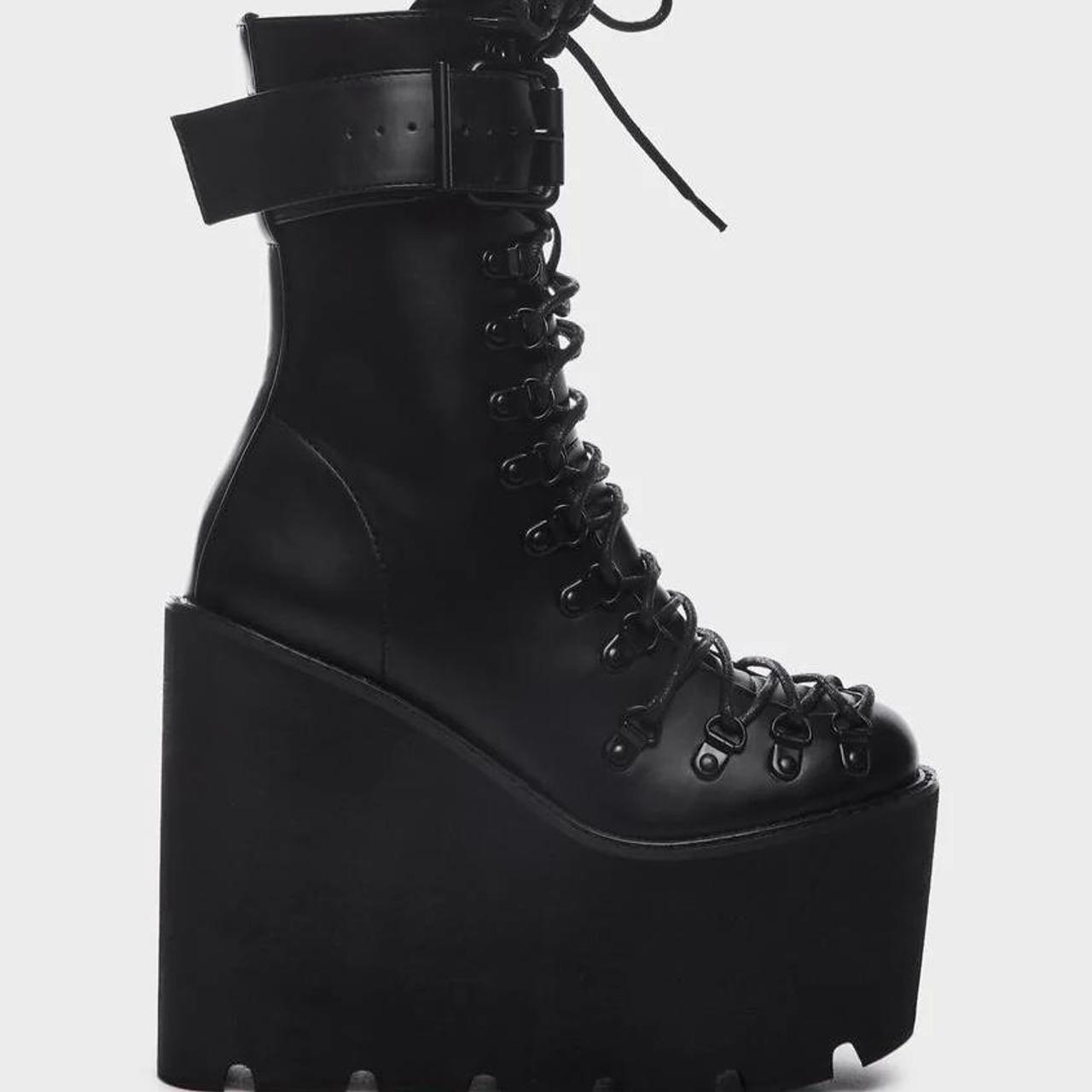 Dolls Kill Women's Boots Depop