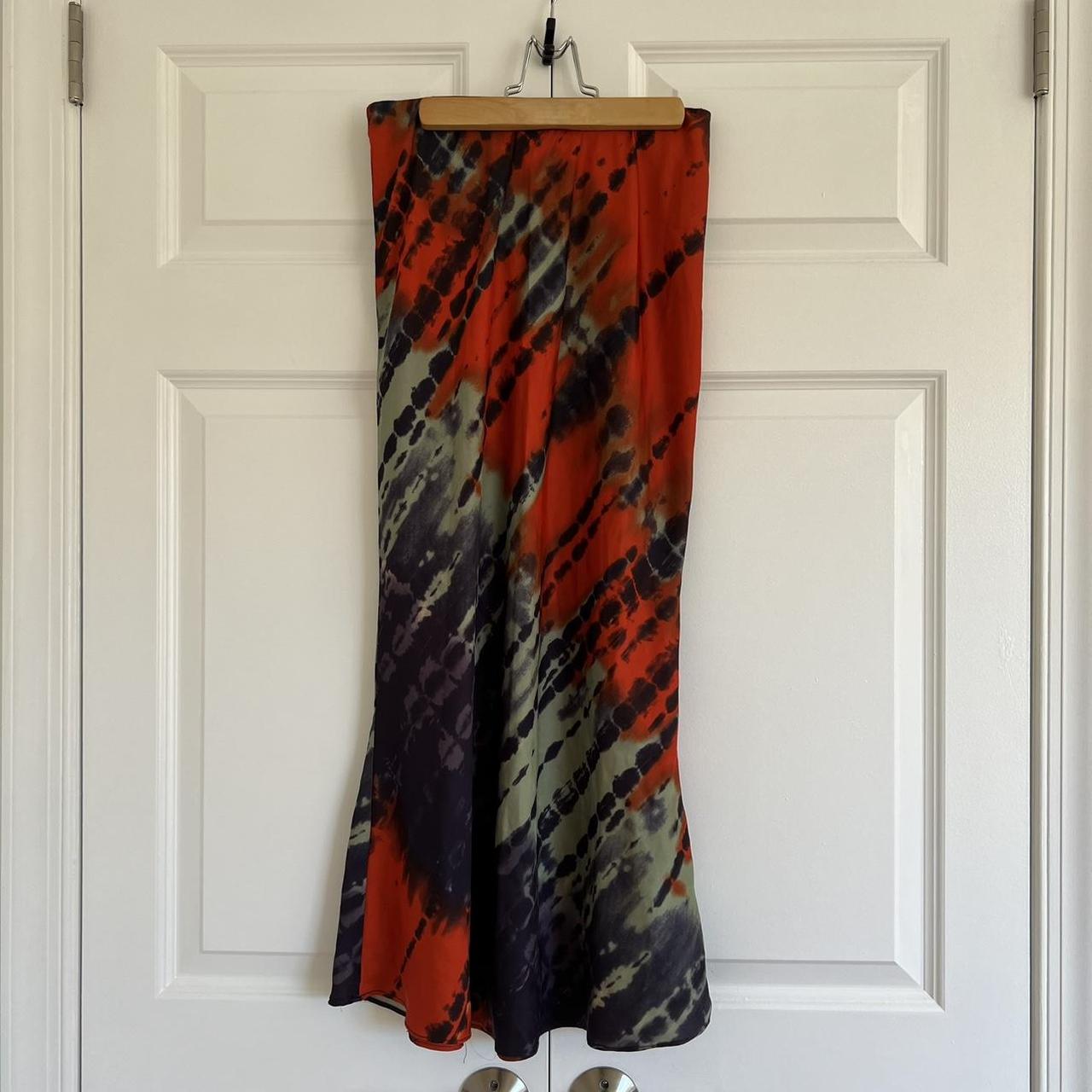 Tie dye midi skirt from which we want (from
