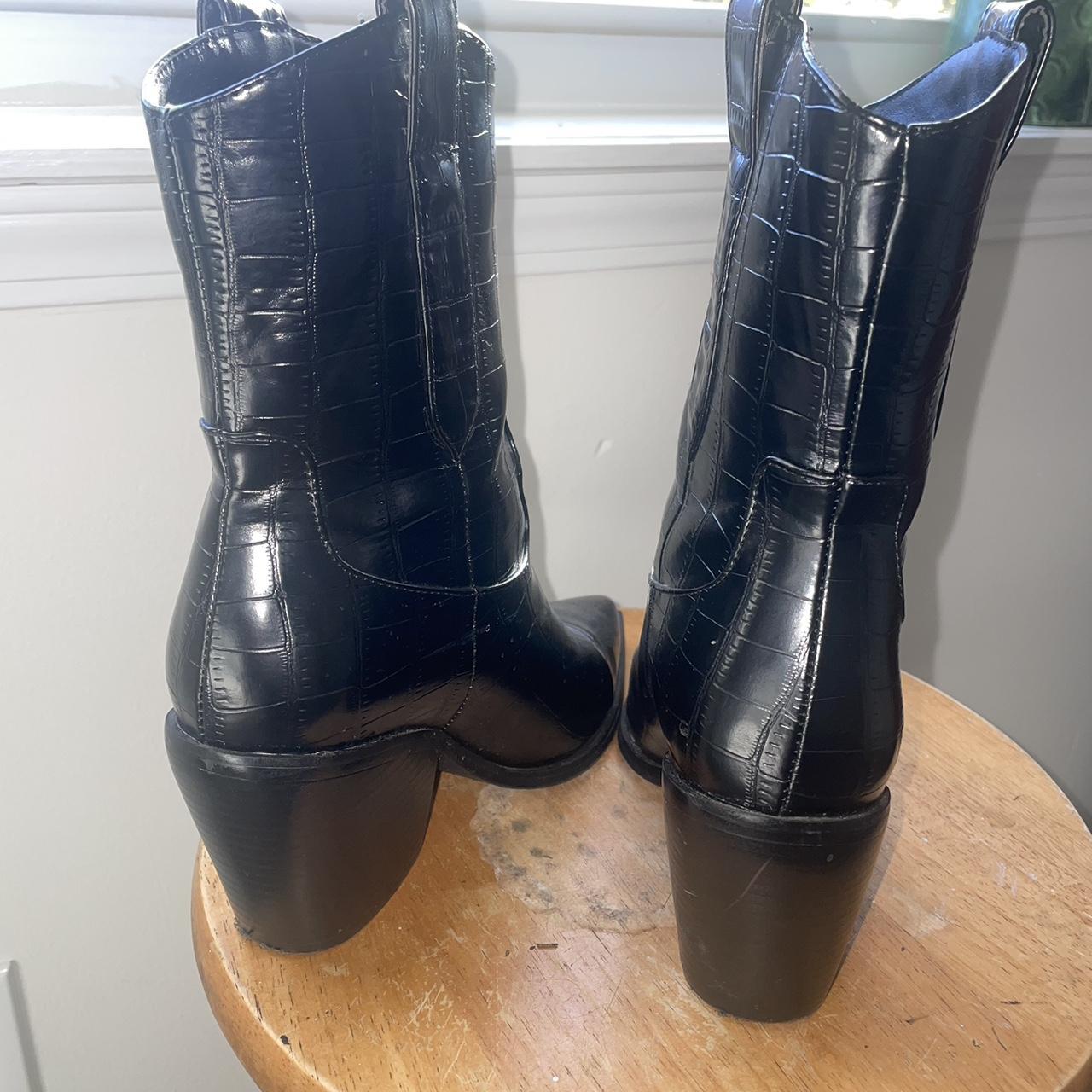 Black Princess polly cowboy boots Labeled size 5... Depop