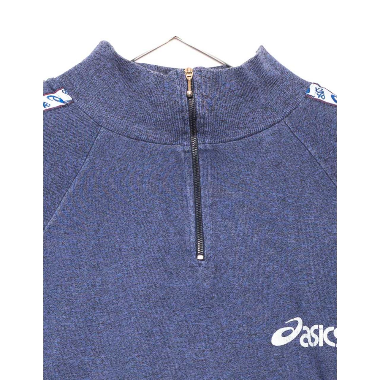ASICS Men's Blue Sweatshirt | Depop