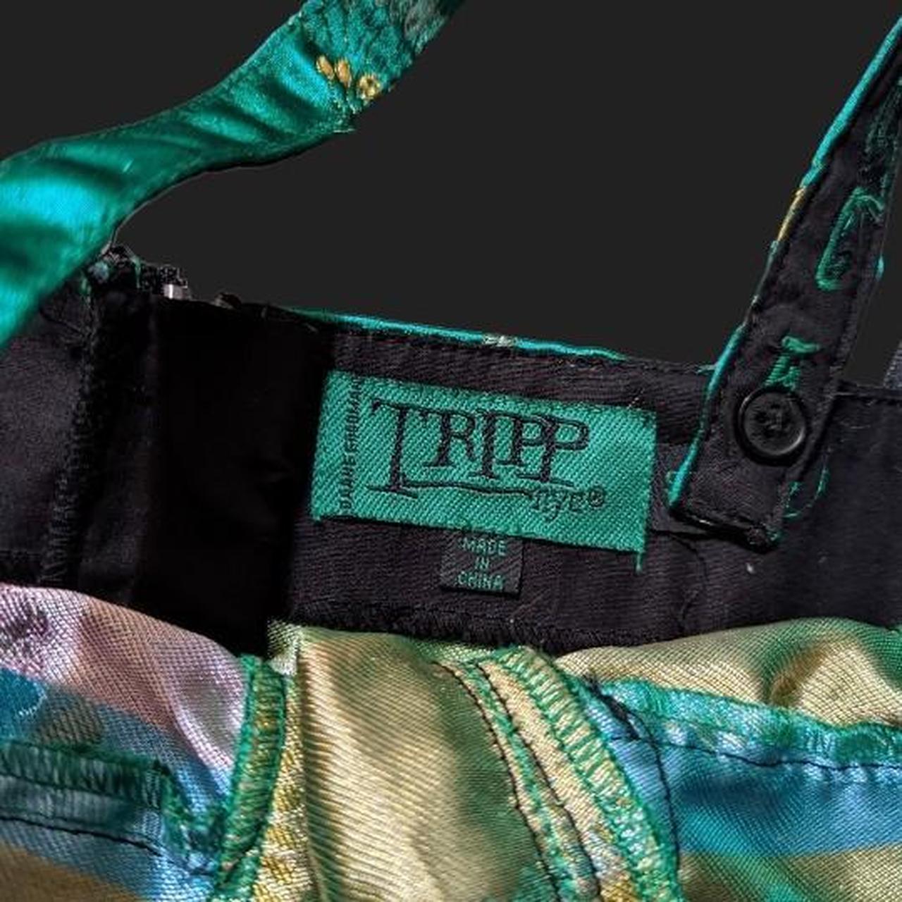 Tripp NYC Women's Green and Black Corset (4)