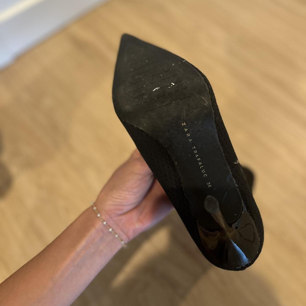 zara black boots womens