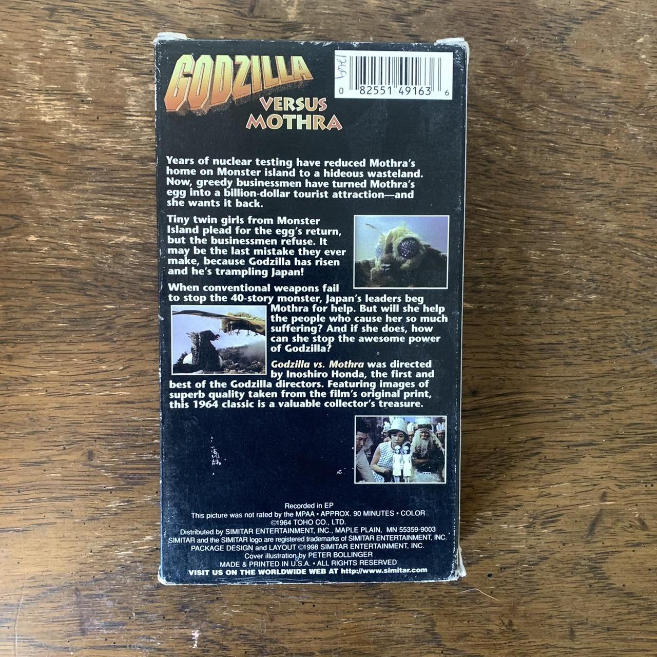 Godzilla Vs. Mothra vhs - Depop