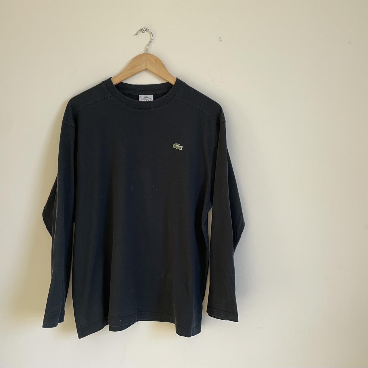 Lacoste Men's Black T-shirt | Depop