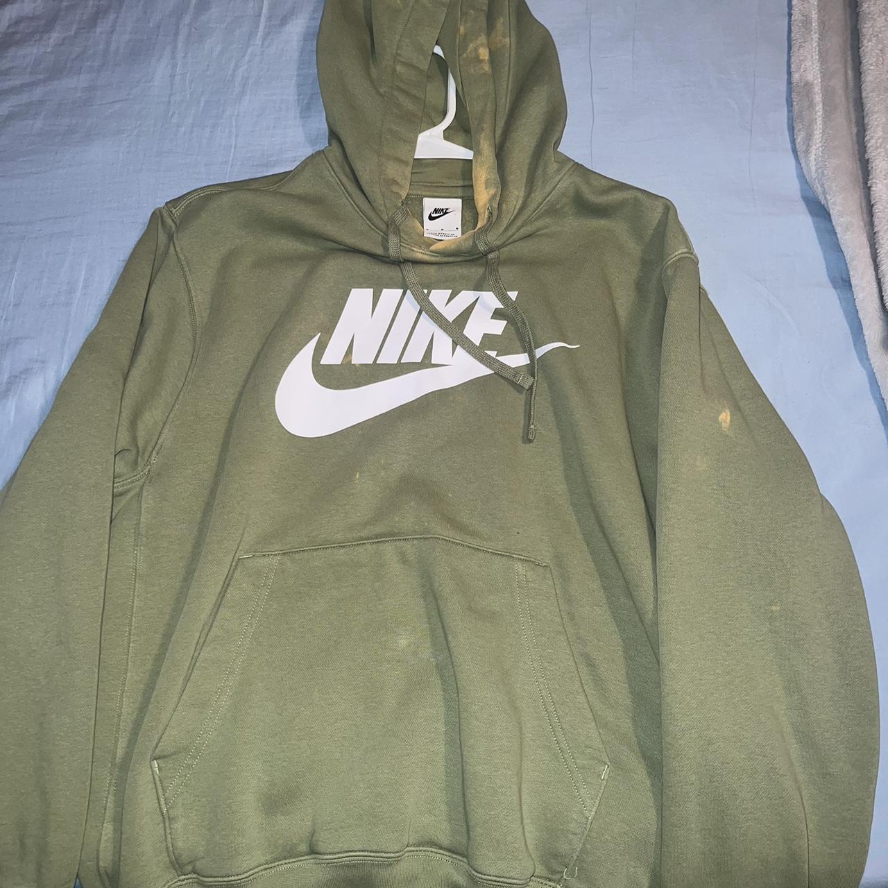 mens nike hoodie green