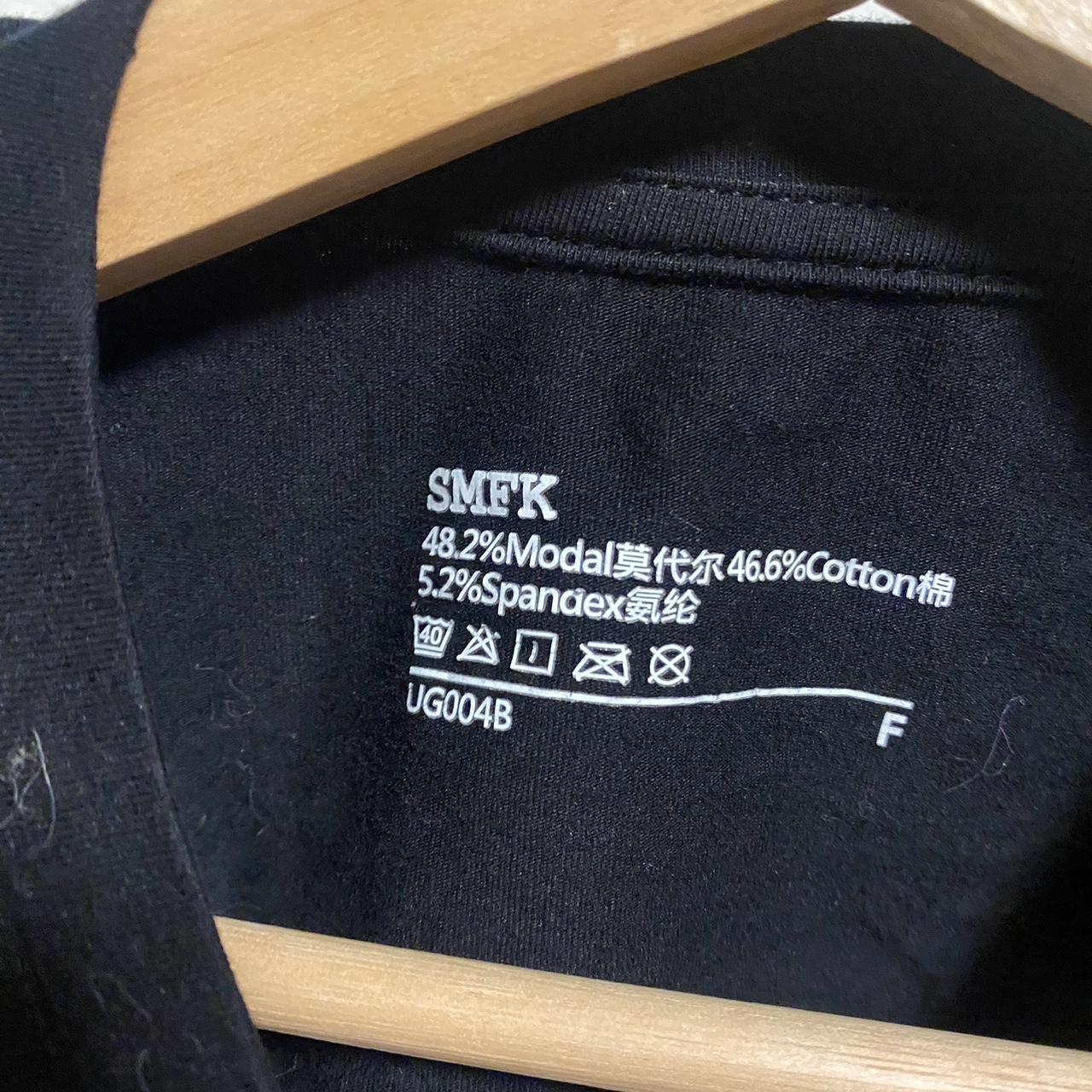 Smfk Short Crop Long Sleeve Top Black Size F. Fits... - Depop