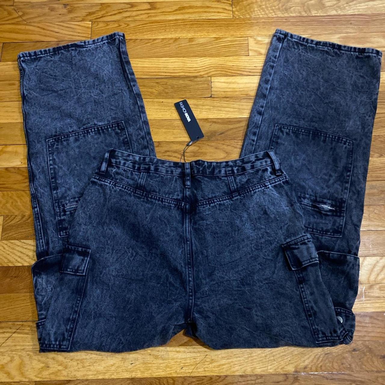 Fashion Nova Women s Black And Grey Jeans Depop fashion-nova-women-s-black-and-grey-jeans-depop