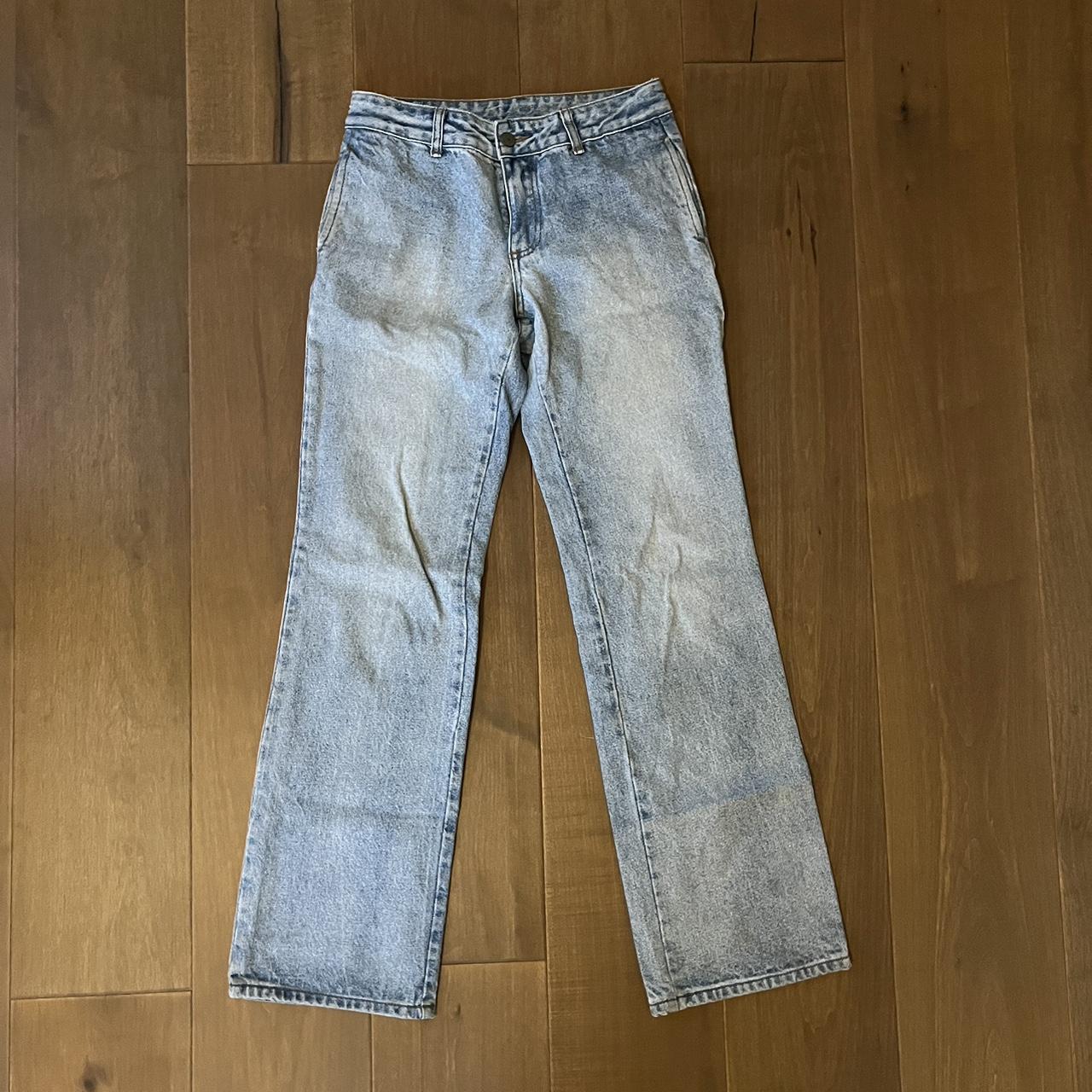 Brandy melville low rise light wash jeans Depop