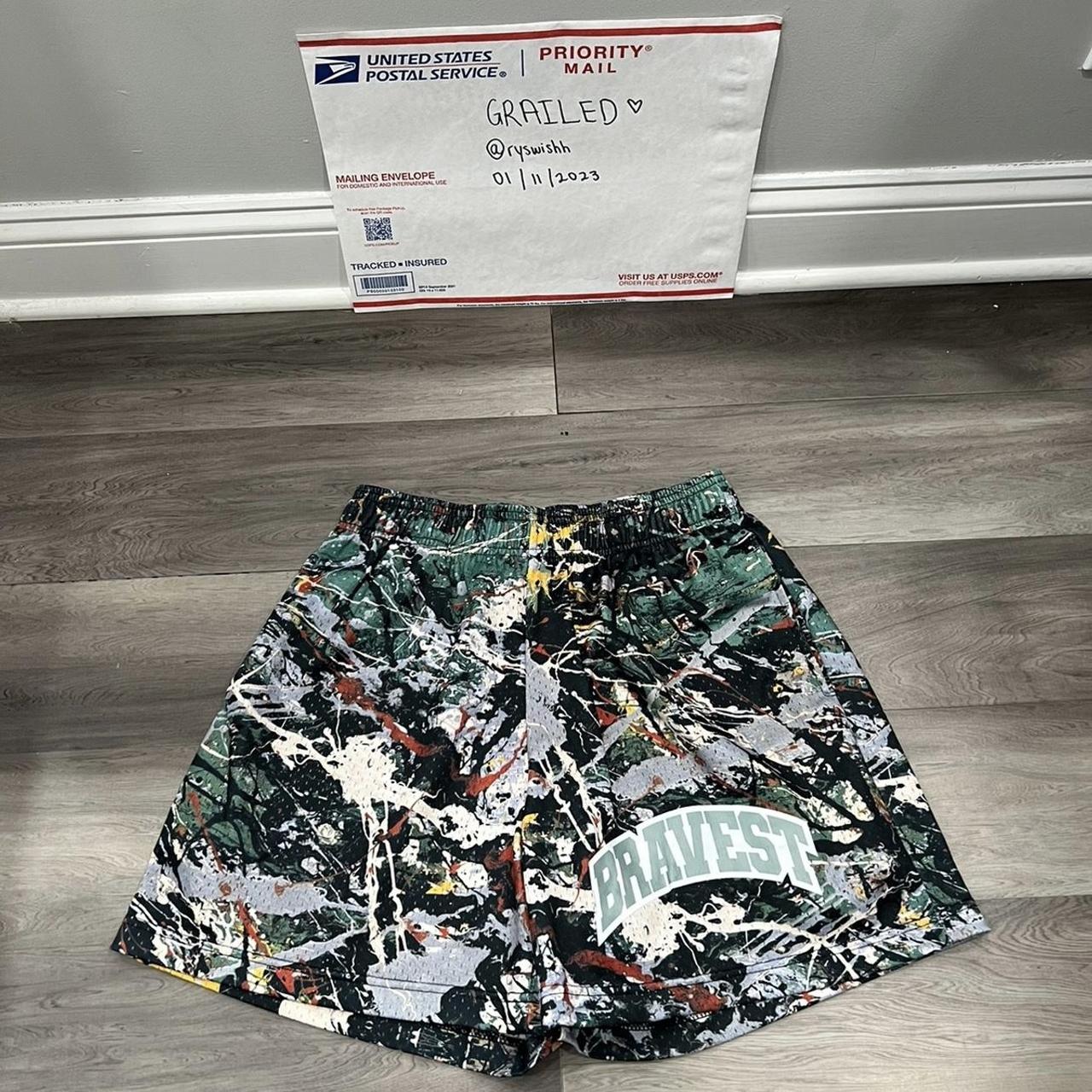 I have this LV bravest studios shorts coming in on - Depop