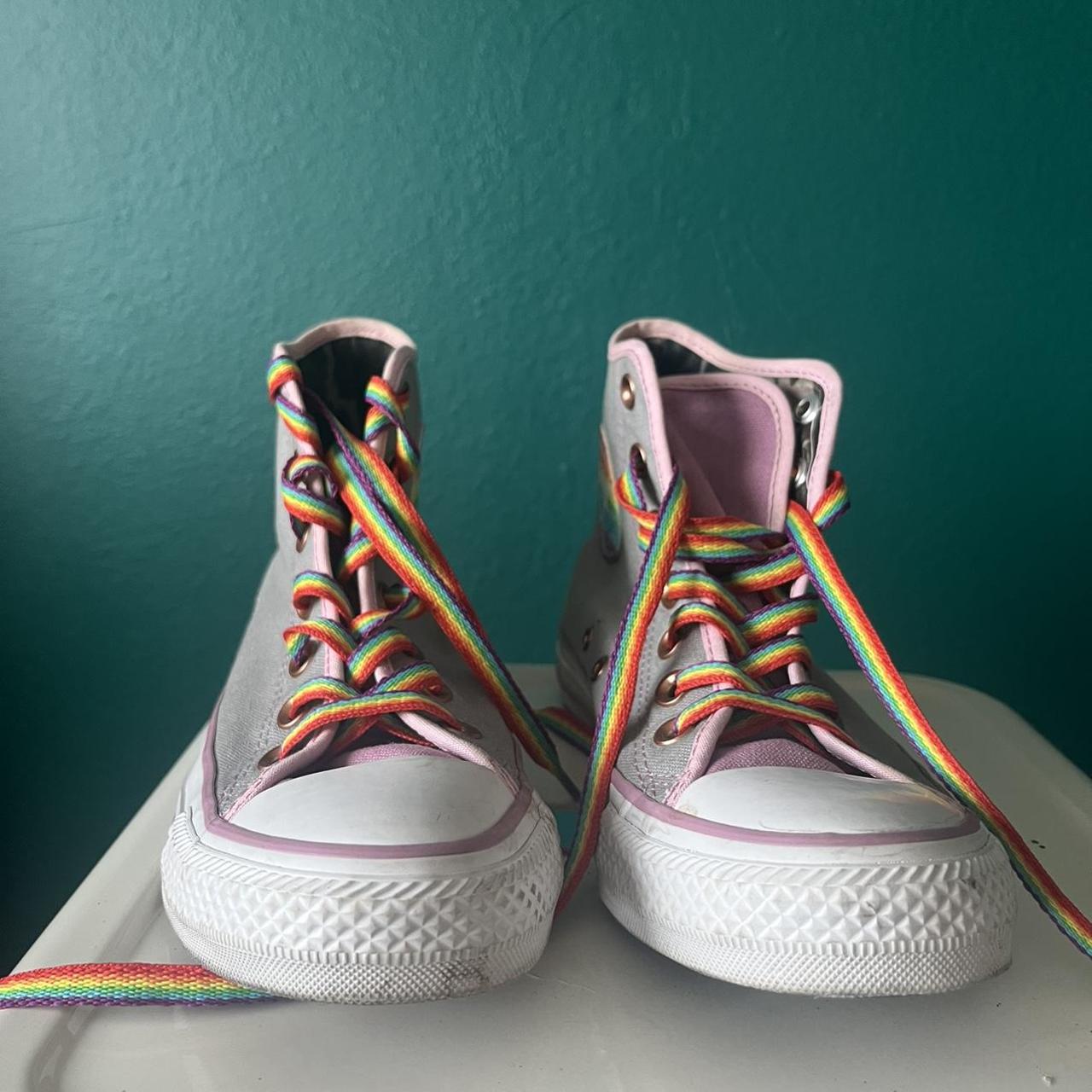 Unique “daddy” Converse In Pretty Good Condition Depop