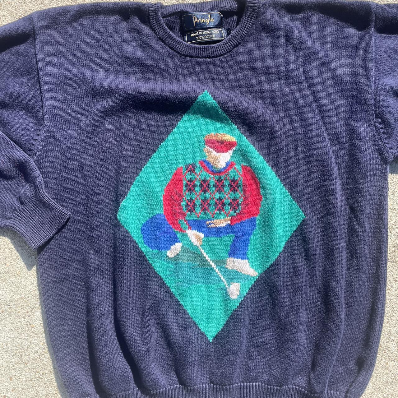 Vintage Pringle Golf Sweater Size XL sweater... Depop