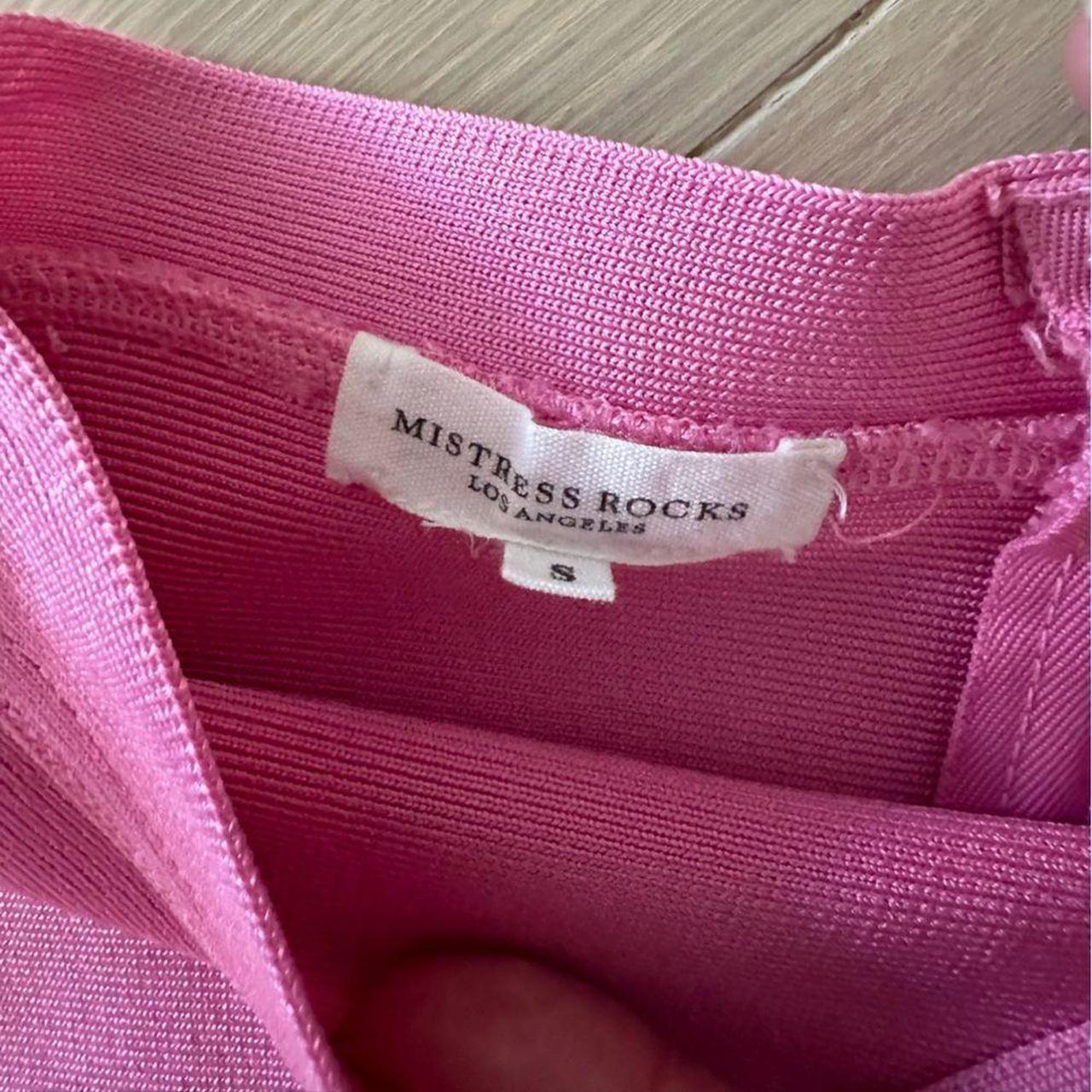 mistress rocks pink bandage pencil skirt in a size... - Depop