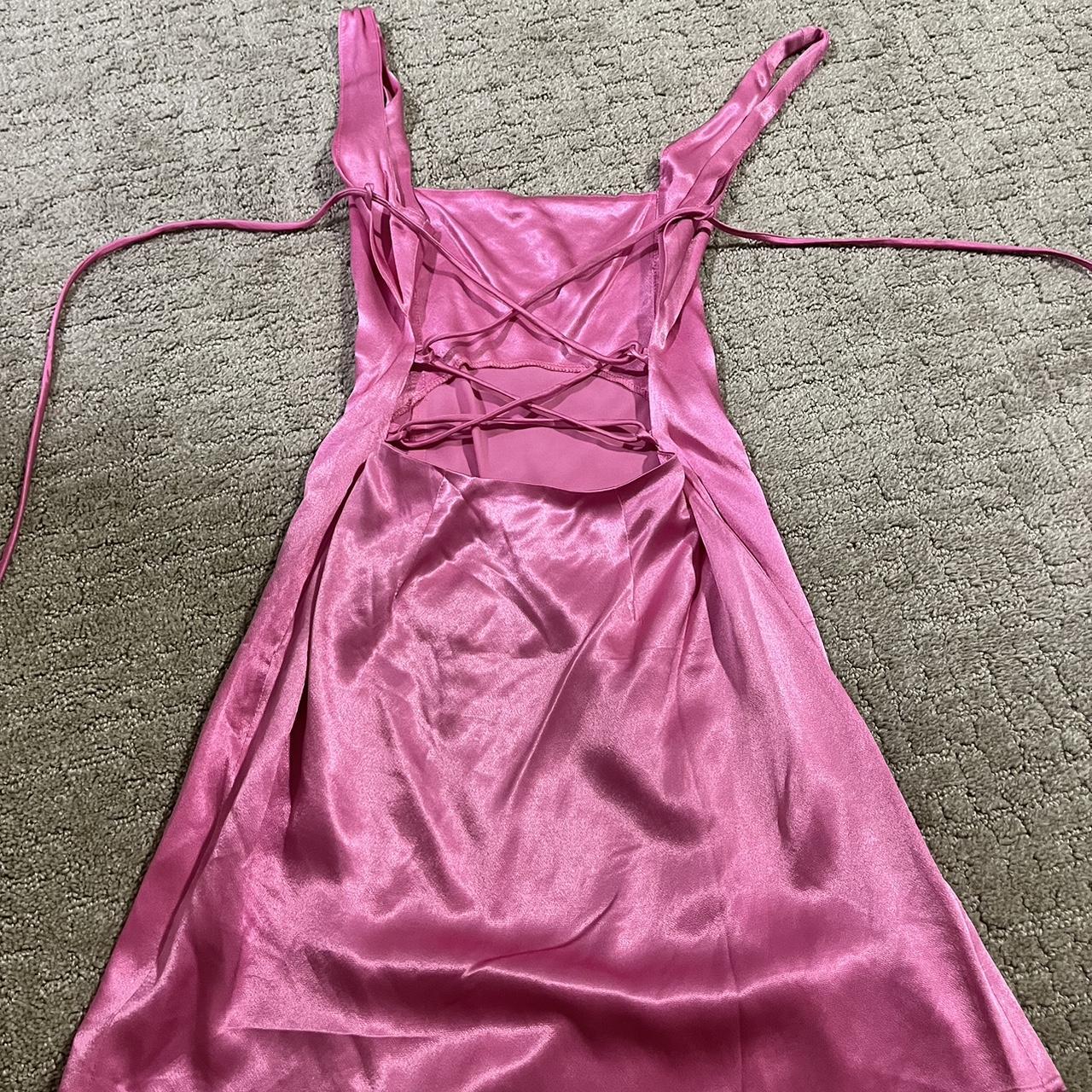 meshki mini slip dress it says size xxs but it would... - Depop