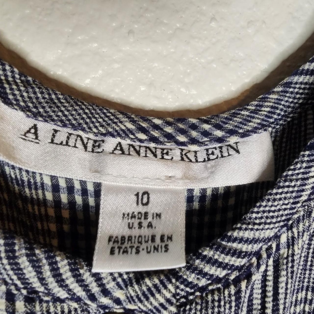 Anne Klein Women's White and Navy Dress (2)