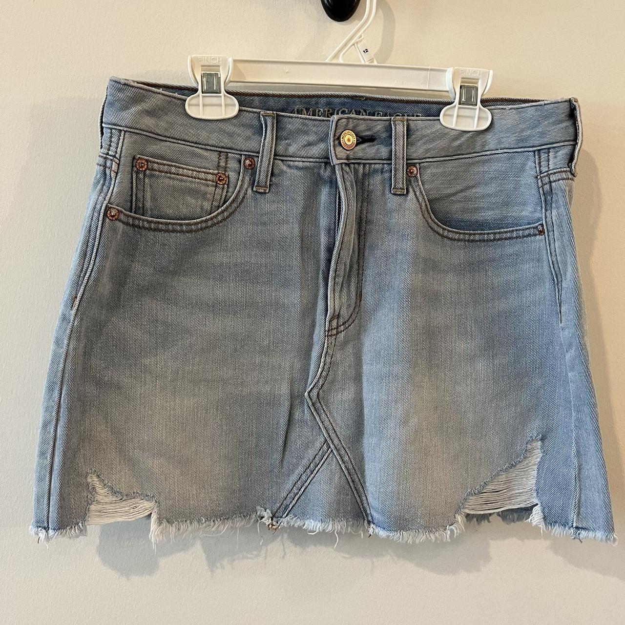 American Eagle Outfitters Women's Cotton Skirt Blue