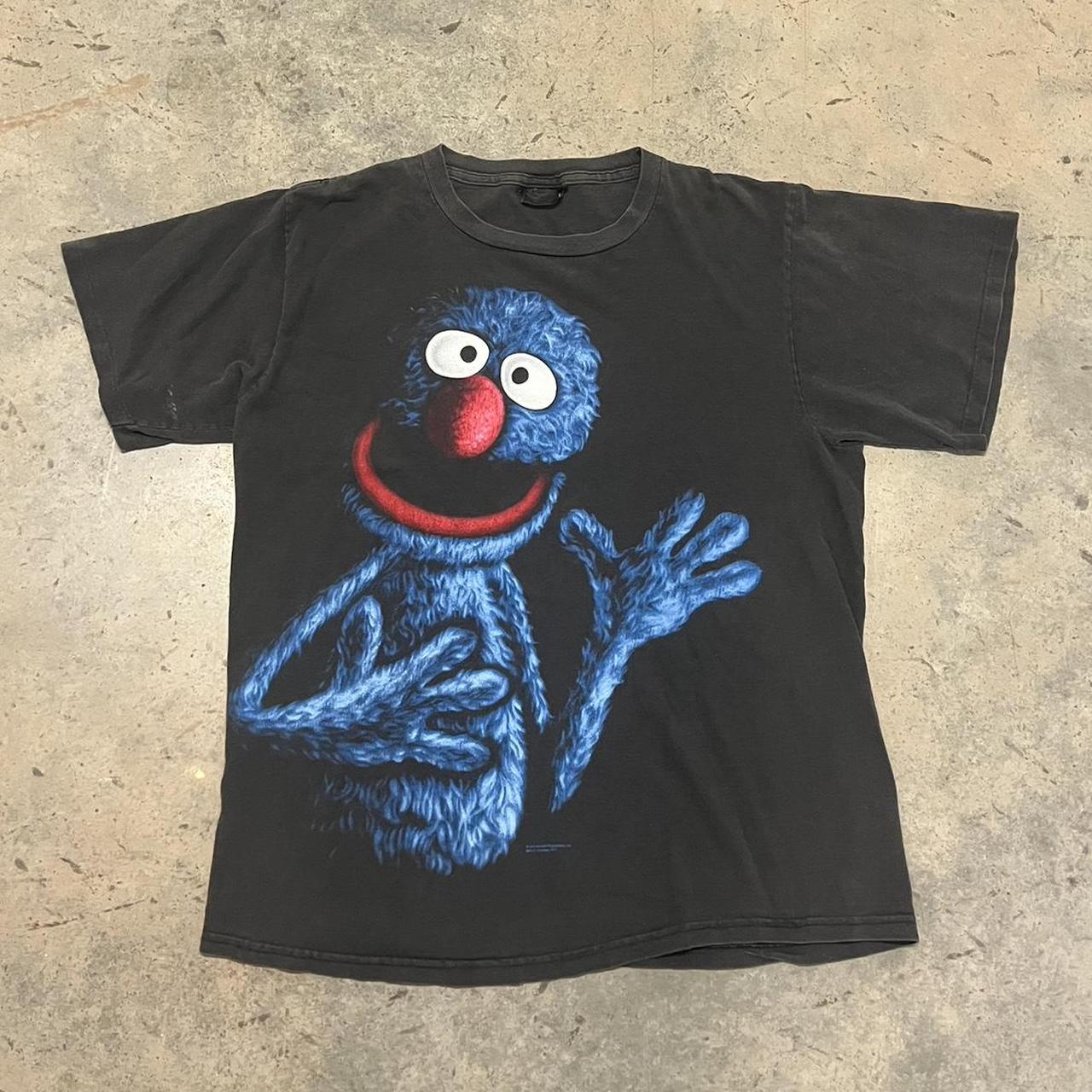 Vintage 90s Single Stitch Sesame Street Grover 💙 - Depop