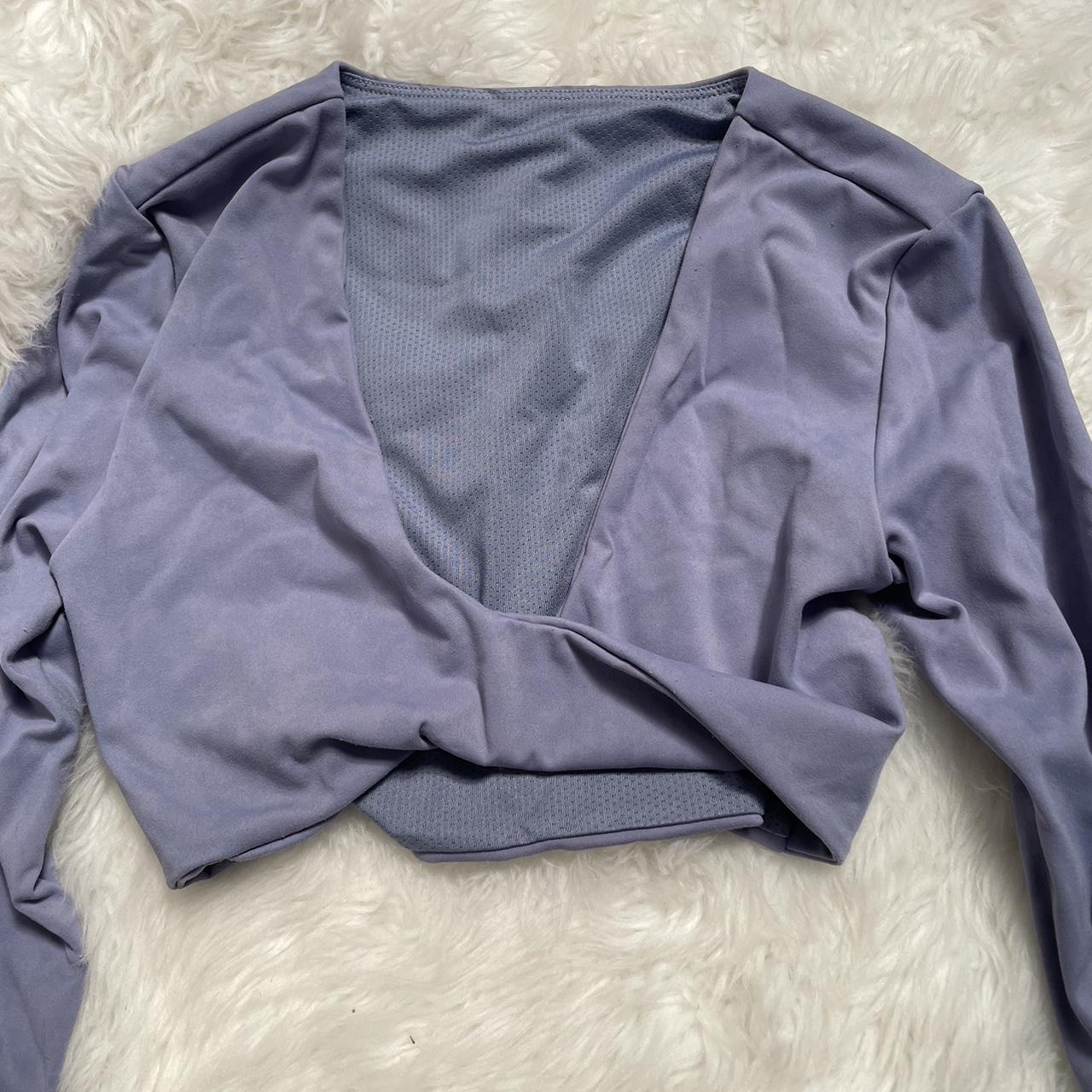 Crop shop boutique sierra long sleeve Size... - Depop