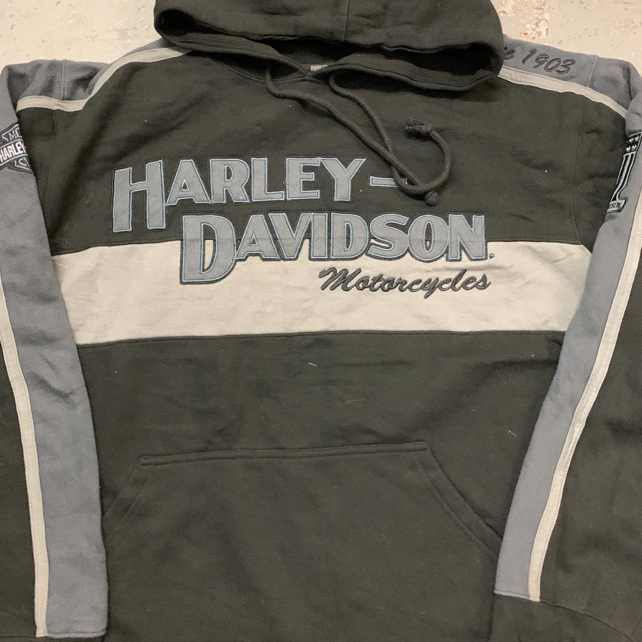 Vintage Harley Davidson Hoodie Pullover,... - Depop