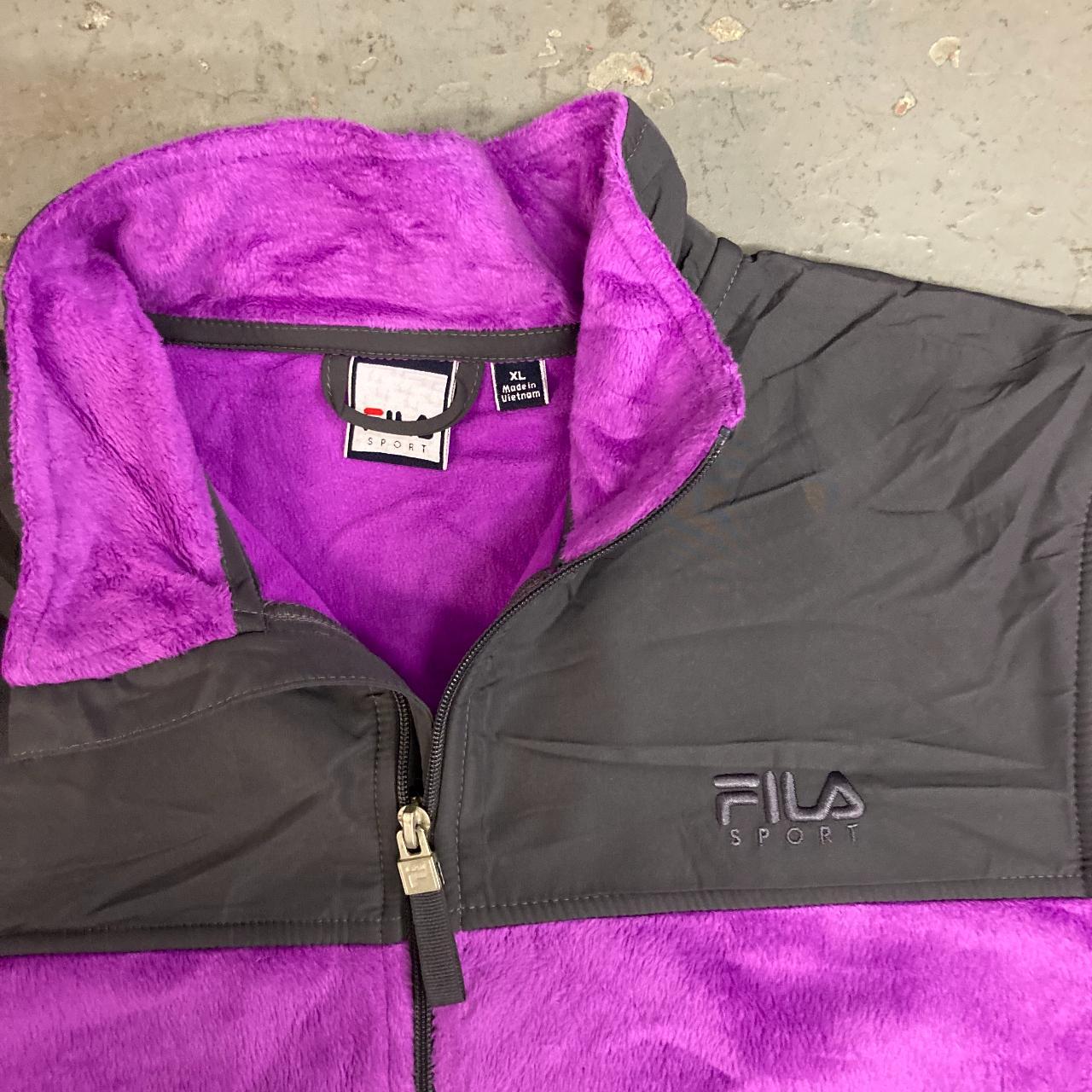 Fila Women's Purple Sweatshirt | Depop