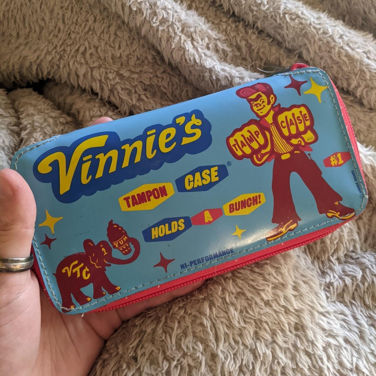 Vinnie the Tampon Case Disributor press