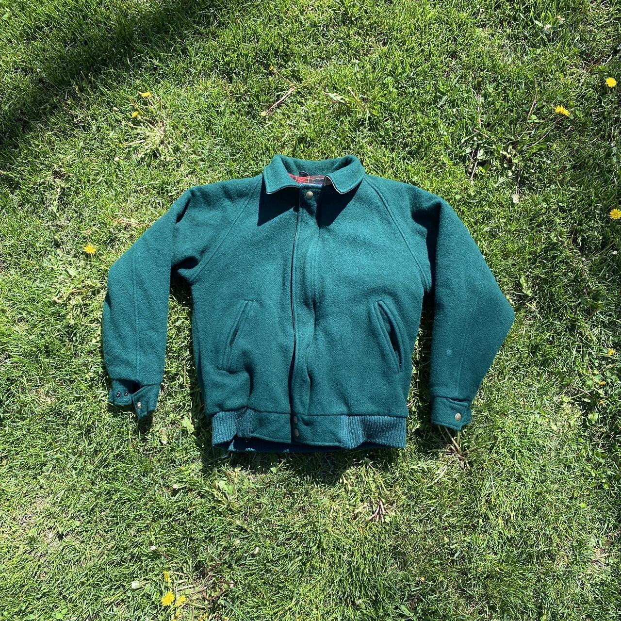 Vintage Woolrich Jacket Essential Green - Depop