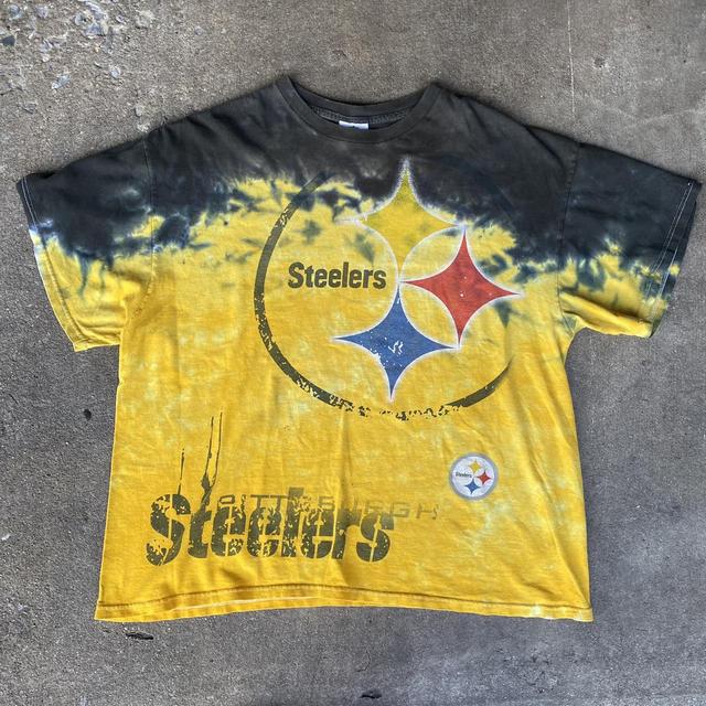 Pittsburgh steelers tie dye T-shirt Size : fits - Depop