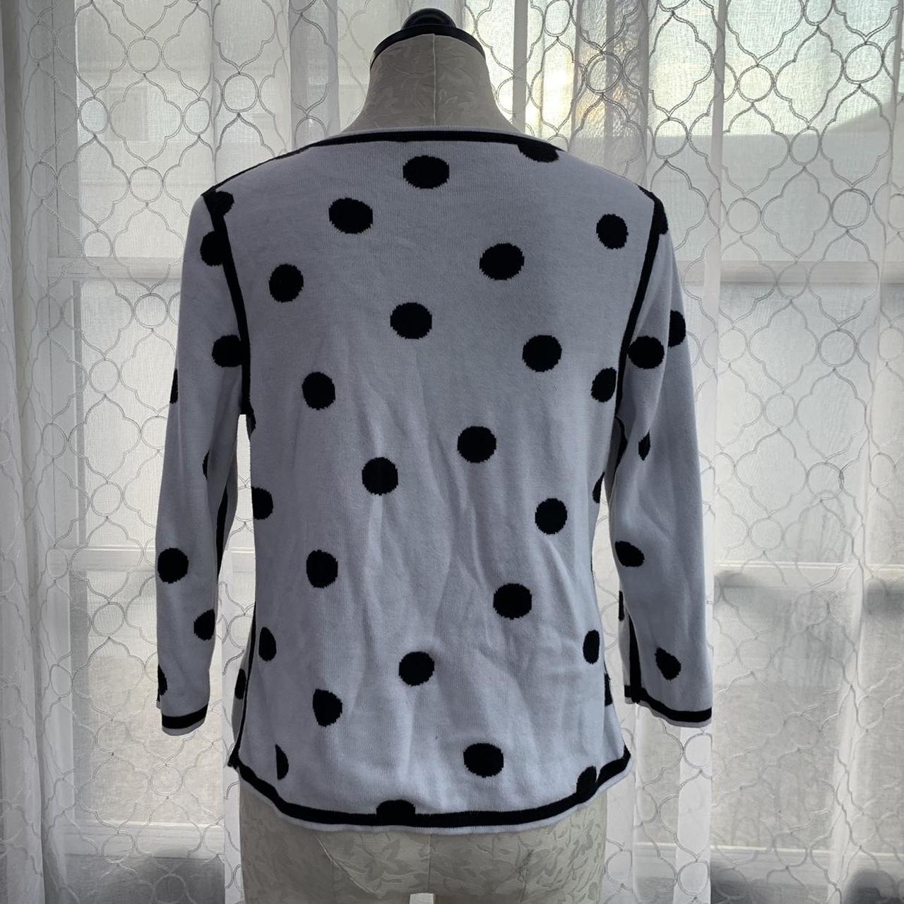Vintage Black and white color block spotted | Depop