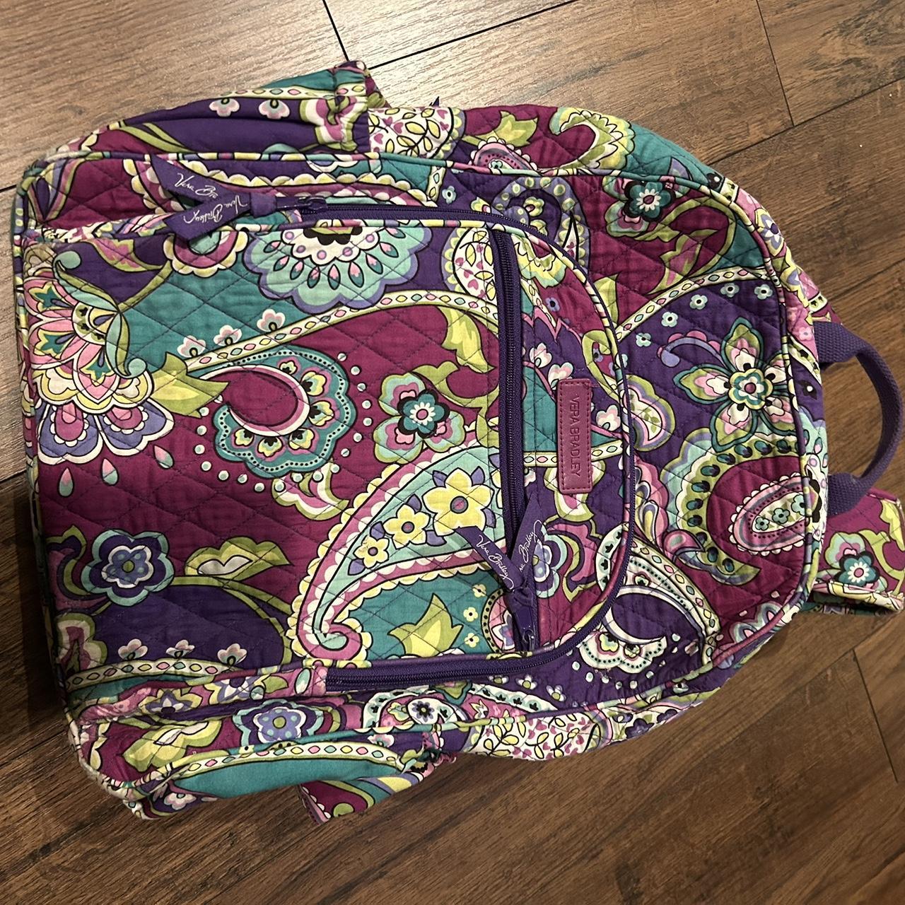 vera bradley backpack, heather pattern discontinued - Depop