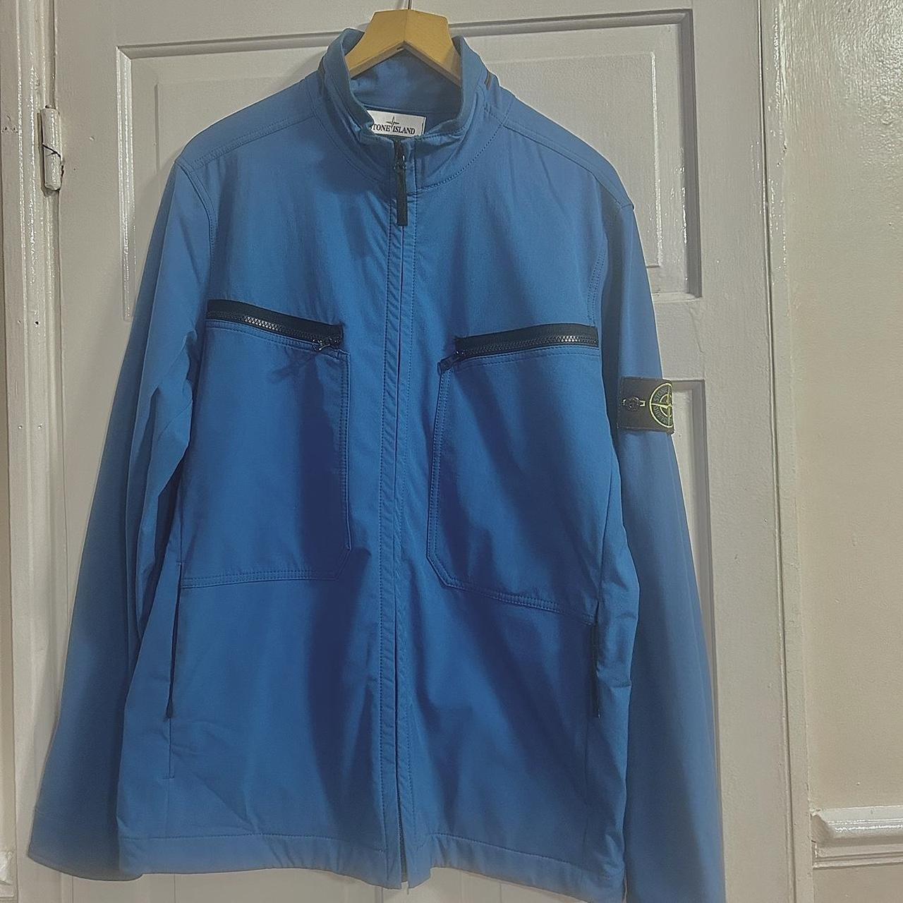 Stone island baby blue on sale jacket