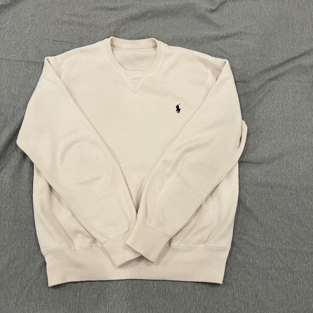 Polo Ralph Lauren Men's White Jumper | Depop