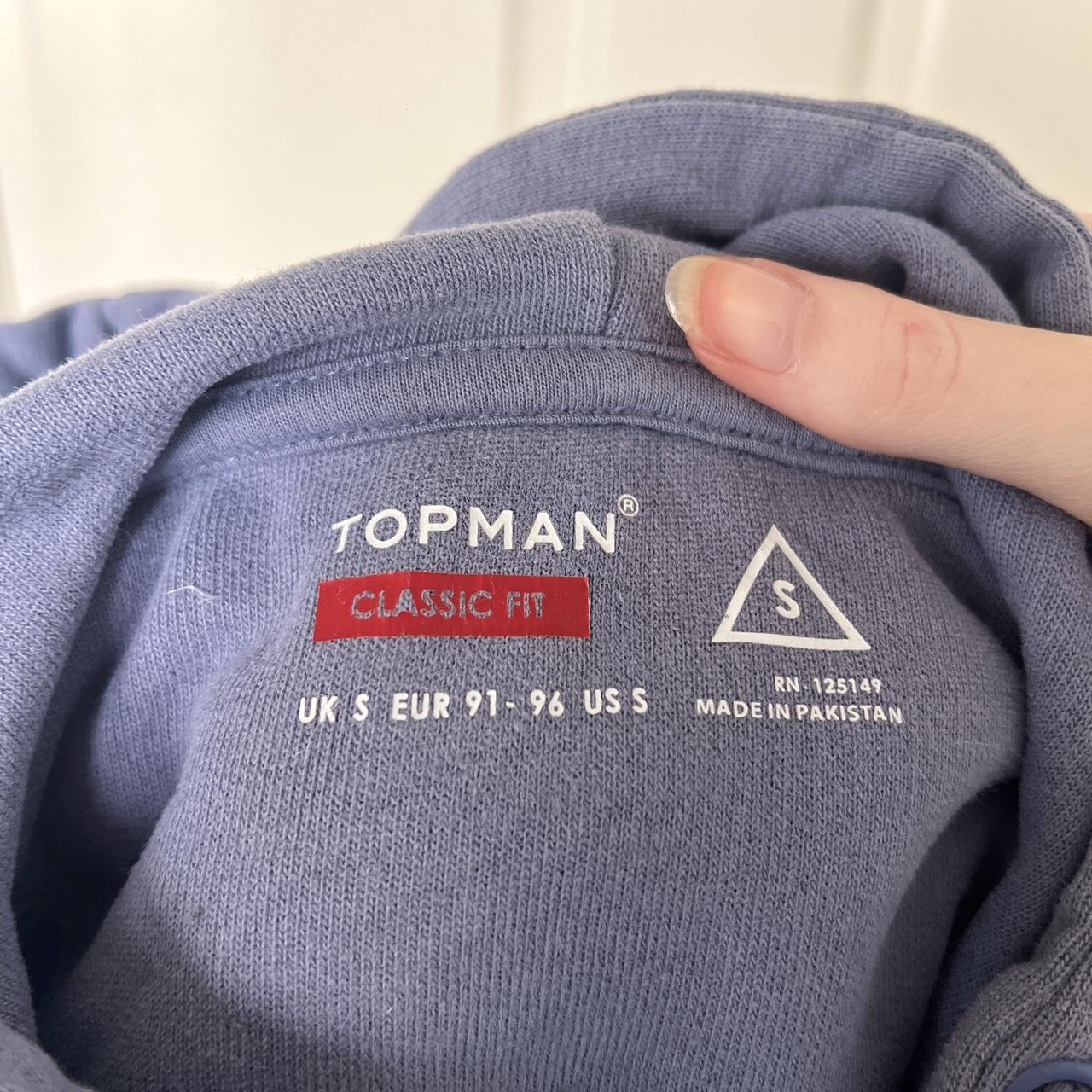 Topman Blue hoodie with pockets never worn
